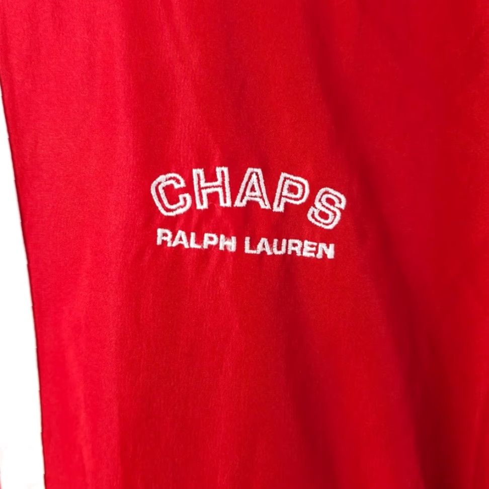 Chaps VINTAGE Chaps Ralph Lauren Jacket Mens 2XL Windbreaker Hooded Red 90s Streetwear Size US XXL / EU 58 / 5 - 3 Thumbnail
