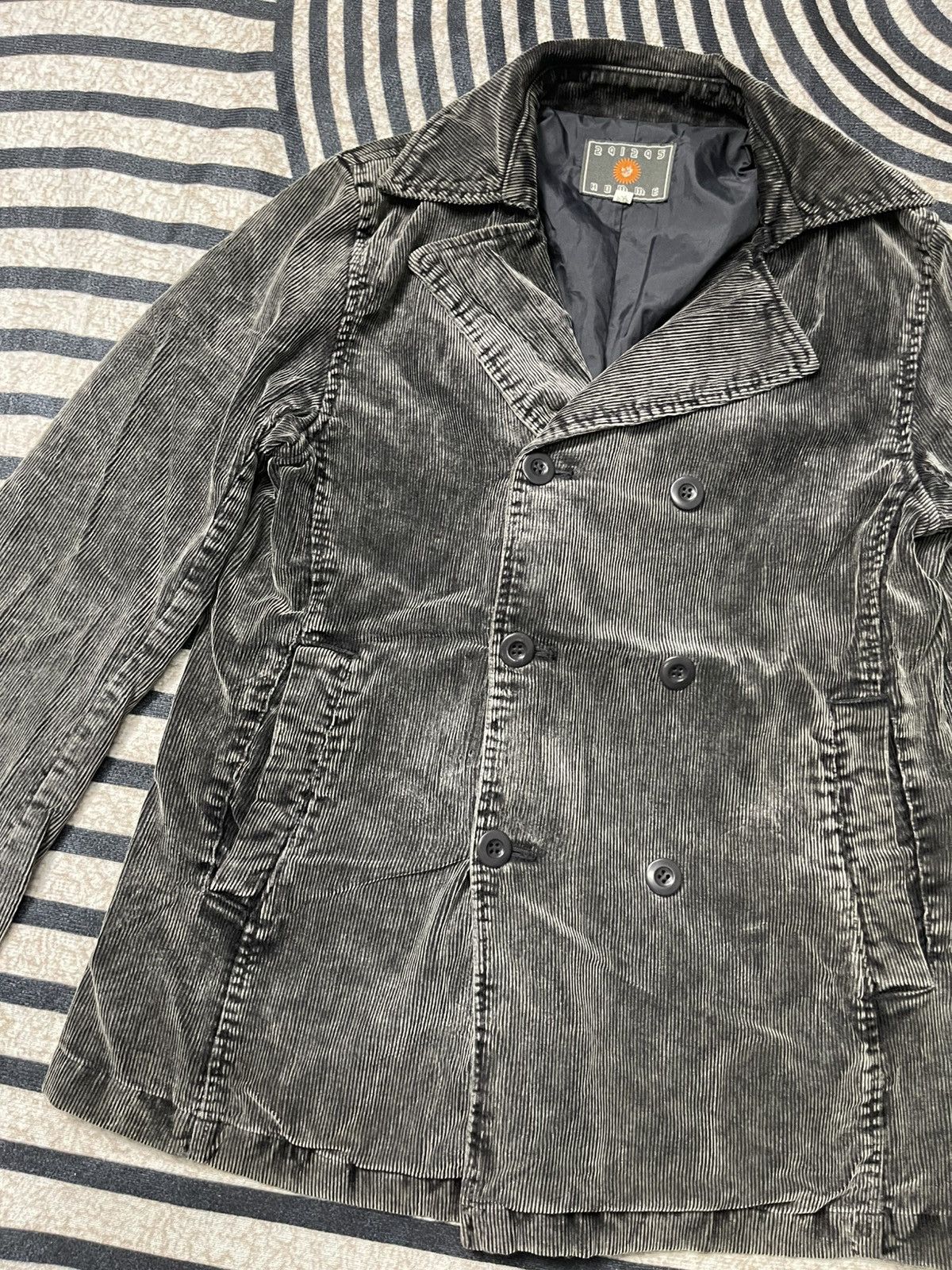 291295=Homme 2000s 291295 HOMME DOUBLE BREAST CORDUROY JACKET Size US M / EU 48-50 / 2 - 4 Thumbnail