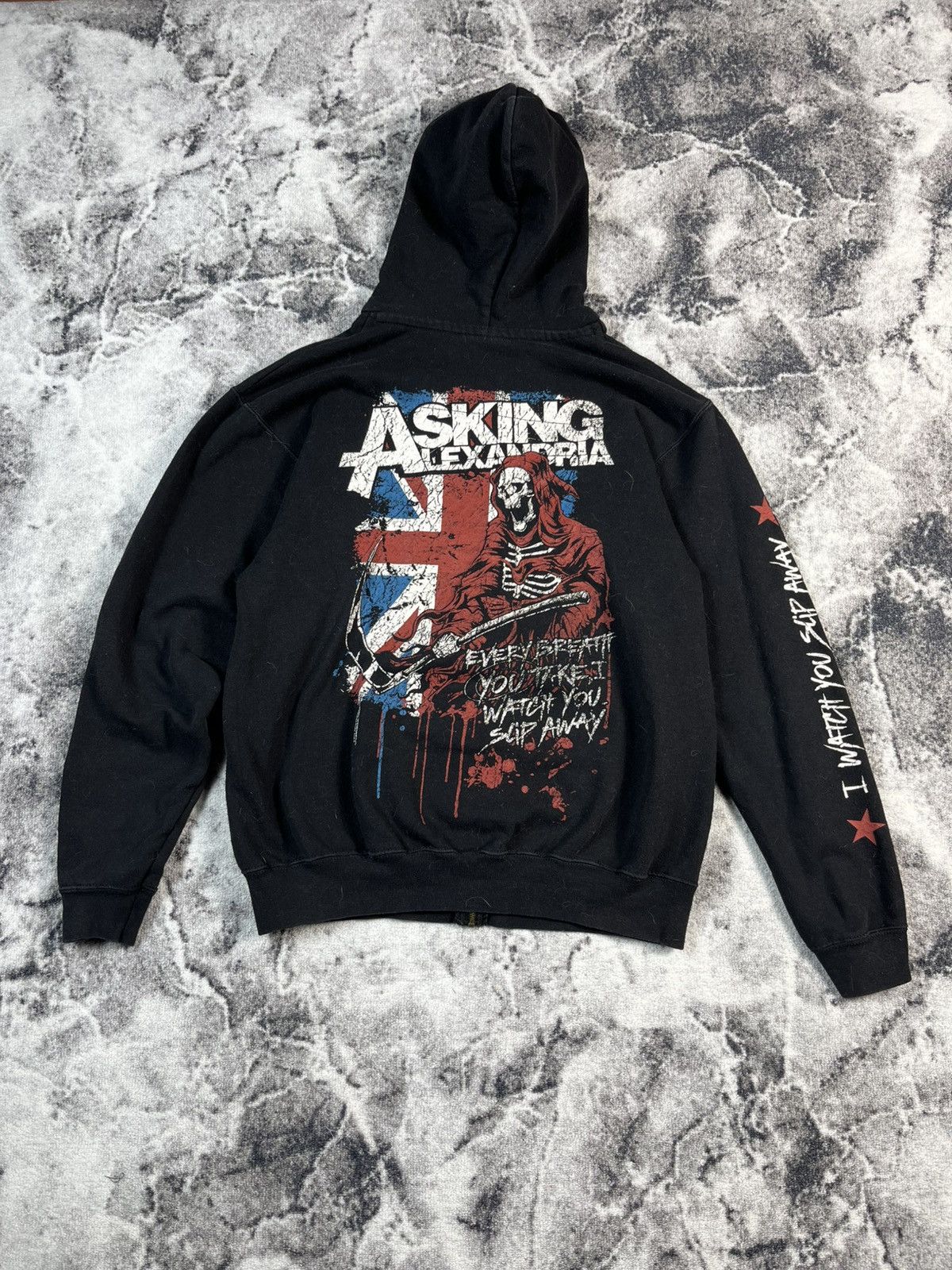 Band Tees Asking Alexandria Band Hoodie Zip Up Black Metal Size US M / EU 48-50 / 2 - 1 Thumbnail
