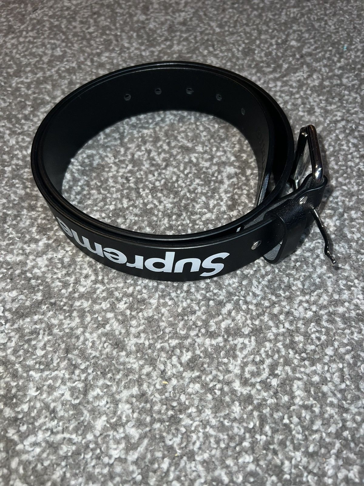 Supreme Repeat Leather Belt 