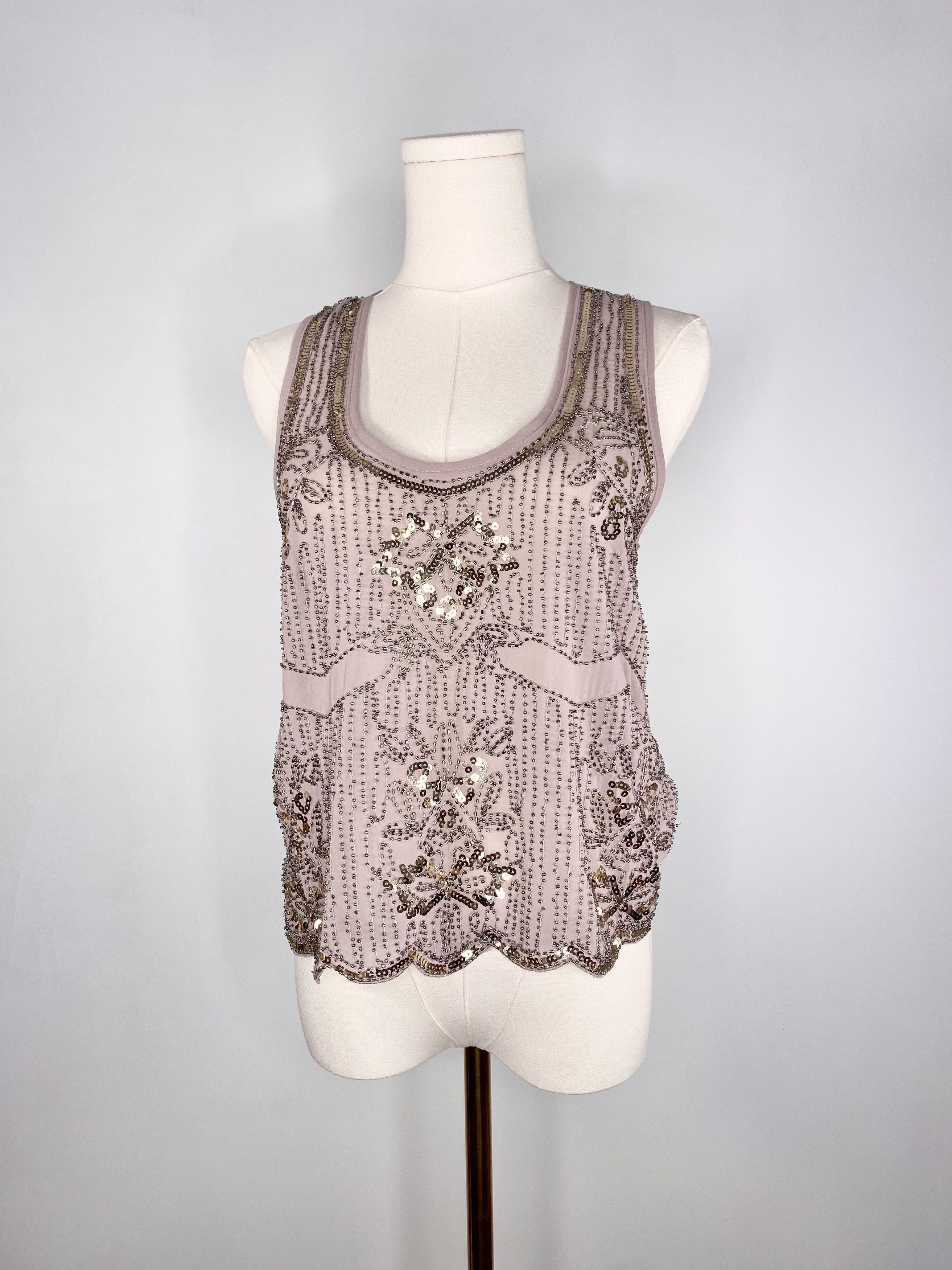 Dolls Kill Revamped by Sirens - Grey beaded camisole Size S / US 4 / IT 40 - 5 Thumbnail