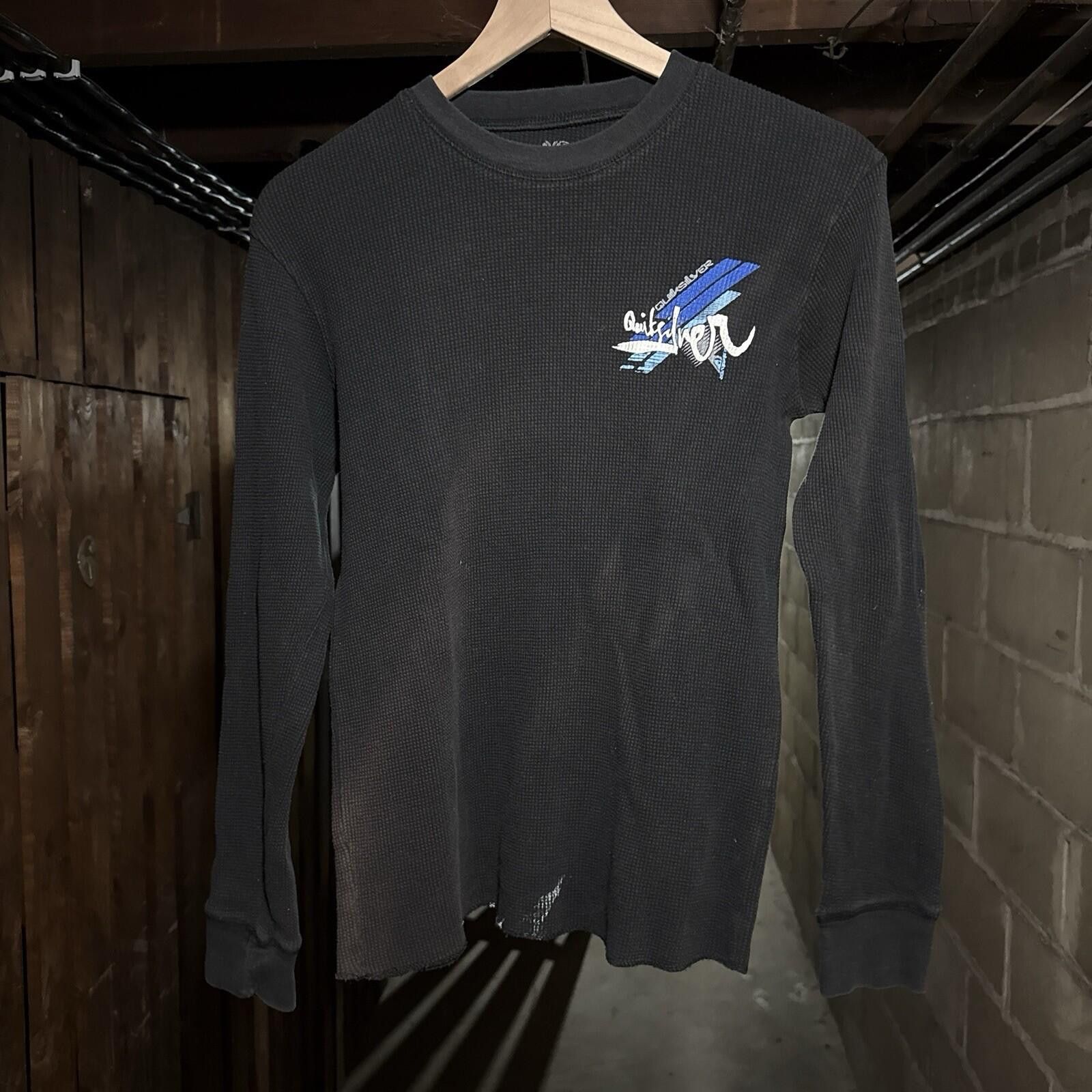 Quiksilver Quiksilver XL Black Waffle Thermal Long Sleeve Surf Shirt Size US M / EU 48-50 / 2 - 1 Thumbnail