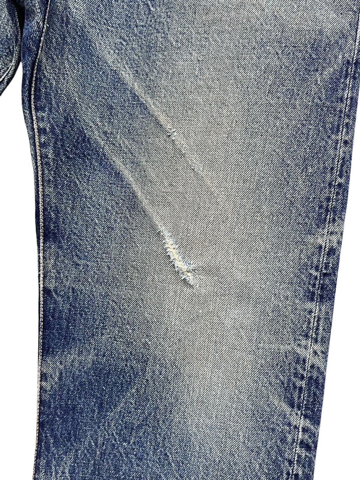 Evisu 🔥EVISU YAMANE NO1 SPECIAL SELVEDGE Worn-Out Thrashed Denim Size US 31 - 7 Thumbnail