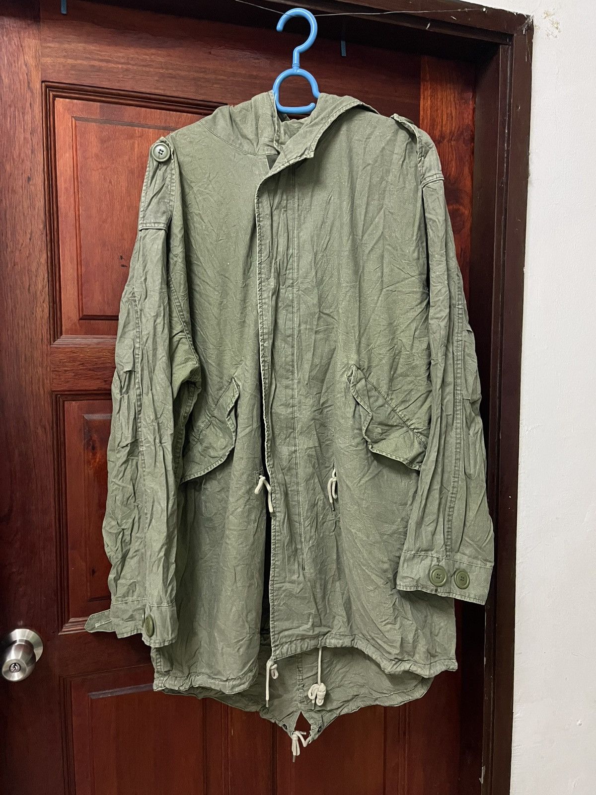 Vintage DISTRESSED Houston Japan 5409M M-51 Fishtail Parka Sun Faded Size US L / EU 52-54 / 3 - 1 Thumbnail