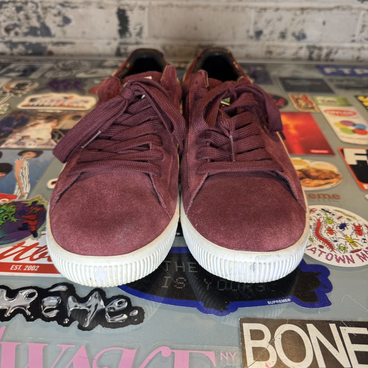 Puma Puma Clyde Low Premium Red Mahogany Sz 9.5 350653 01 No Box Size US 9.5 / EU 42-43 - 4 Thumbnail