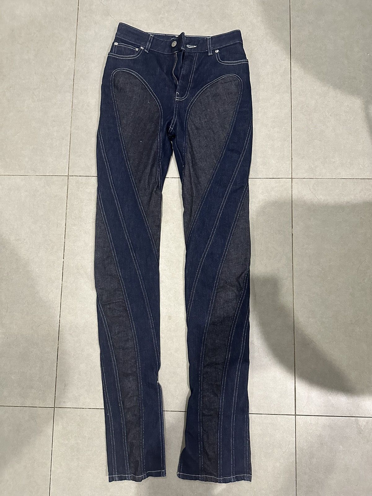 Mugler Mugler Twist Panel Jeans Size 26" / US 2 / IT 38 - 1 Thumbnail