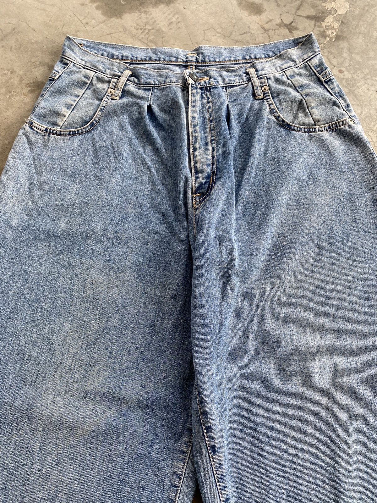 Edwin × Japanese Brand Baggy Jeans Japanese Vintage Edwin Distressed Size US 32 / EU 48 - 4 Thumbnail