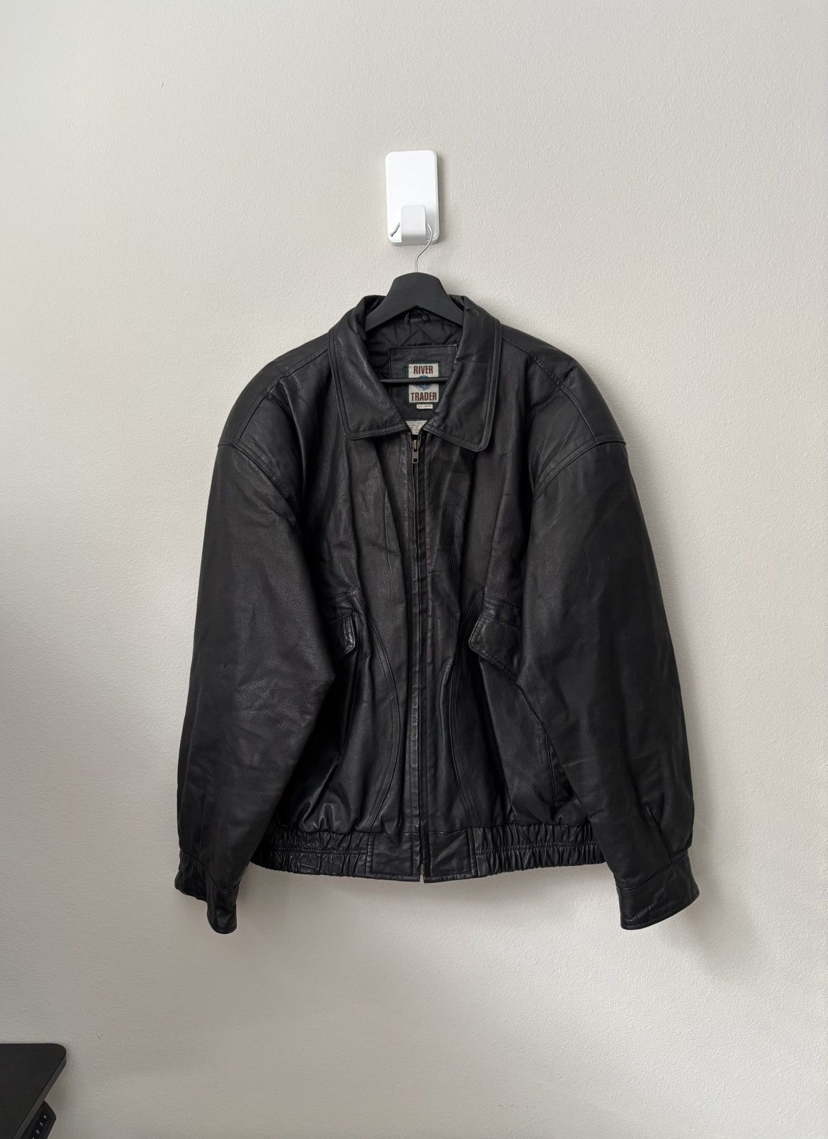 Vintage Vintage River Trader Genuine Leather Jacket — XXL Size US XXL / EU 58 / 5 - 1 Thumbnail