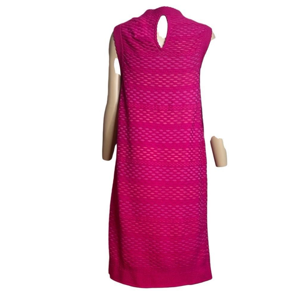 Missoni M Missoni Magenta Shift Midi Wool Blend Dress M NWT (001) Size M / US 6-8 / IT 42-44 - 7 Thumbnail