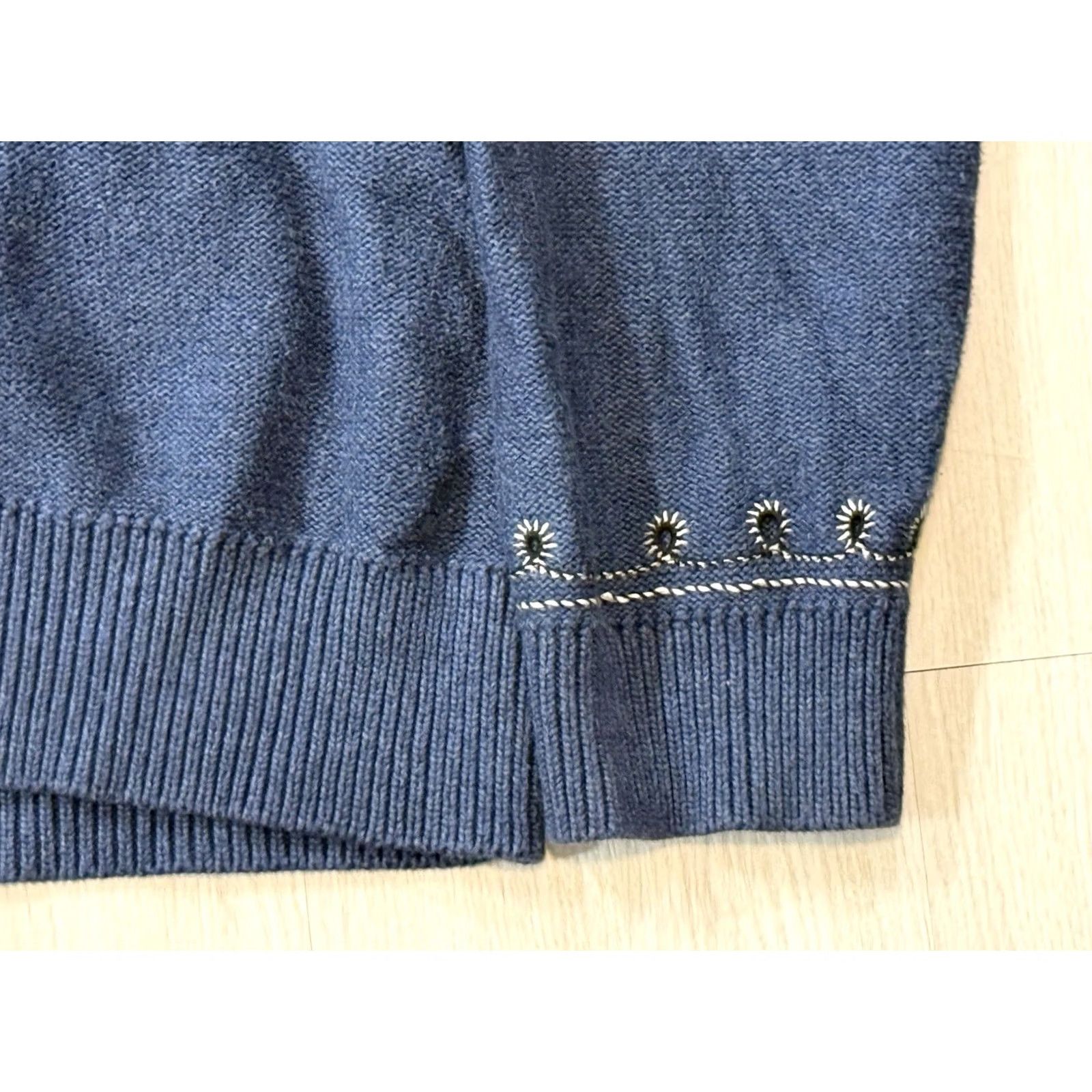Pendleton Pendleton Women’s Embroidered Shawl Cardigan Sweater L Blue Western Cowboy Size L / US 10 / IT 46 - 6 Thumbnail