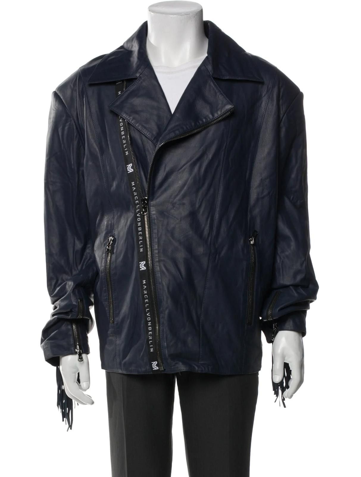 Other Marcell Von Berlin Lamb Leather Moto Jacket w/ Tags Size: L Size US L / EU 52-54 / 3 - 1 Thumbnail