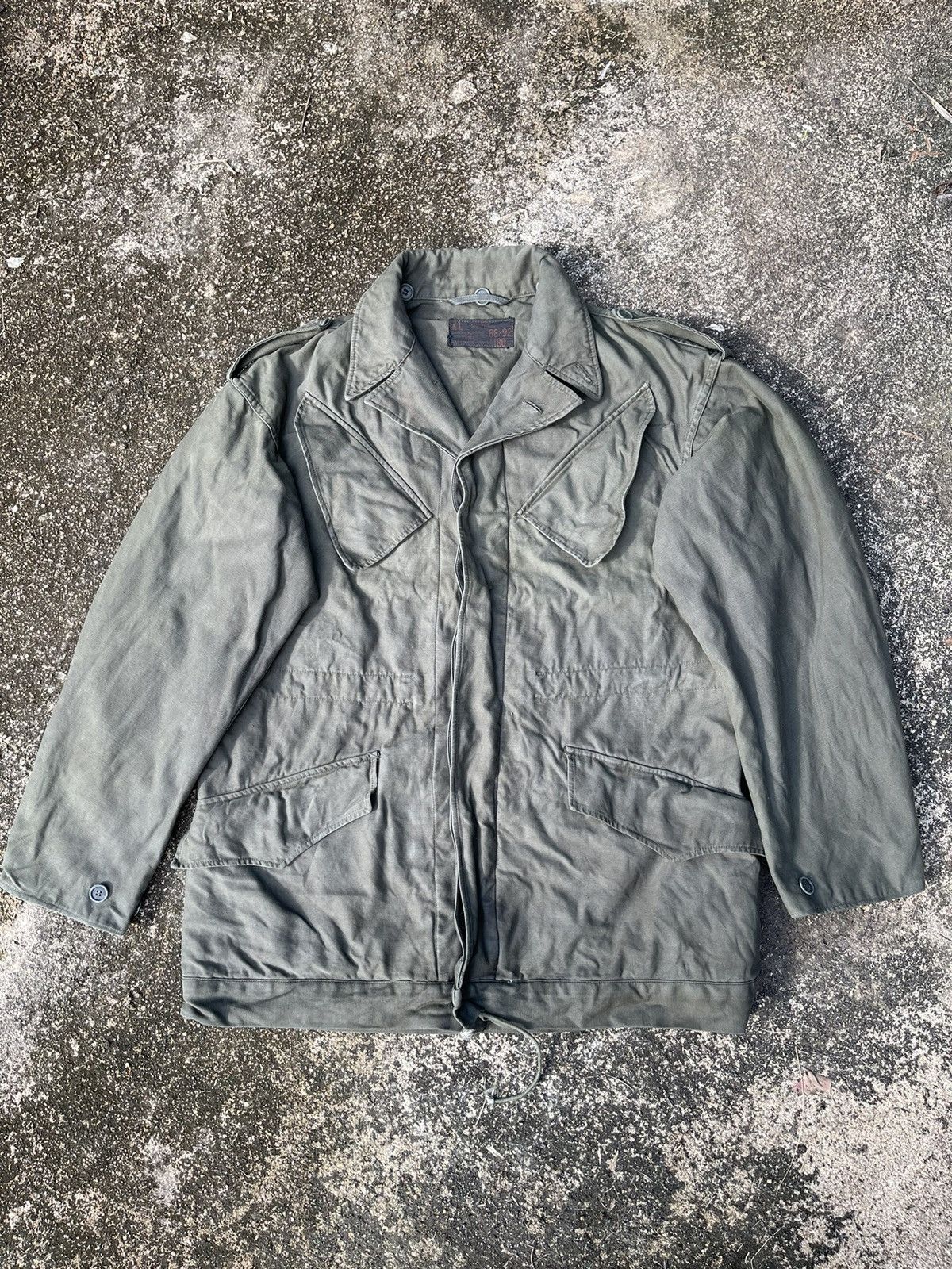 Vintage Vintage German Military M-65 Field Jacket (Faded Olive) Size US XL / EU 56 / 4 - 1 Thumbnail