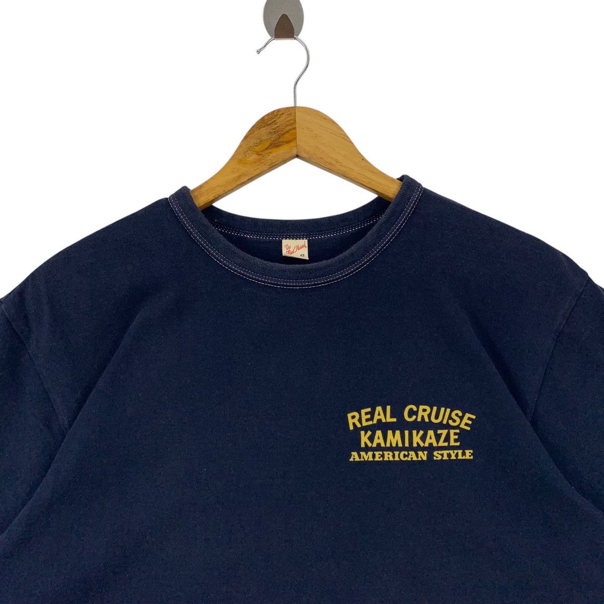 Japanese Brand × The Flat Head THE FLAT HEAD kamikaze american style back printed tee Size US M / EU 48-50 / 2 - 2 Thumbnail