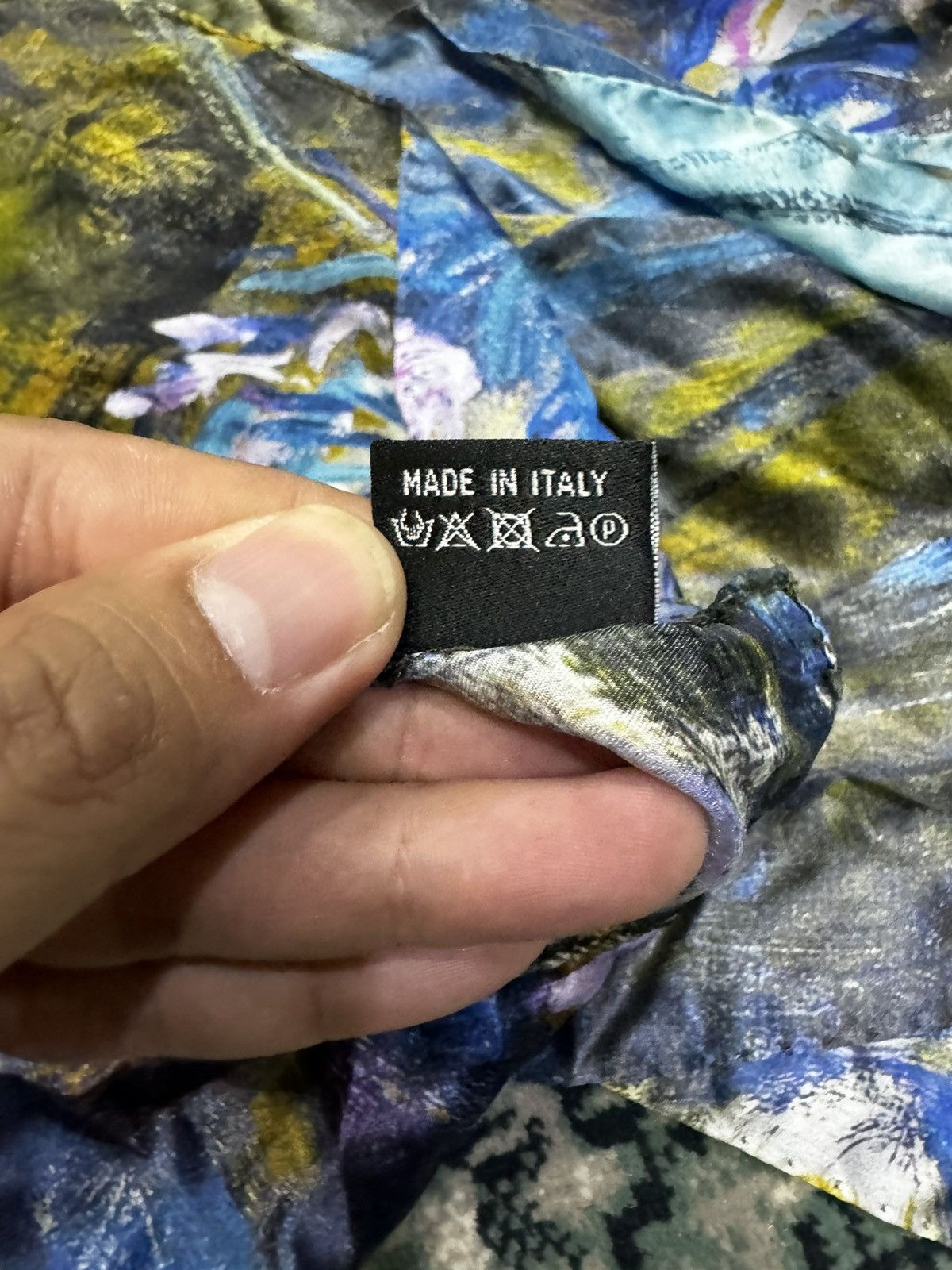 Monet × Vintage ARS MUNDI MONET 'WATER LILIES' SILK SCARF Size ONE SIZE - 6 Thumbnail