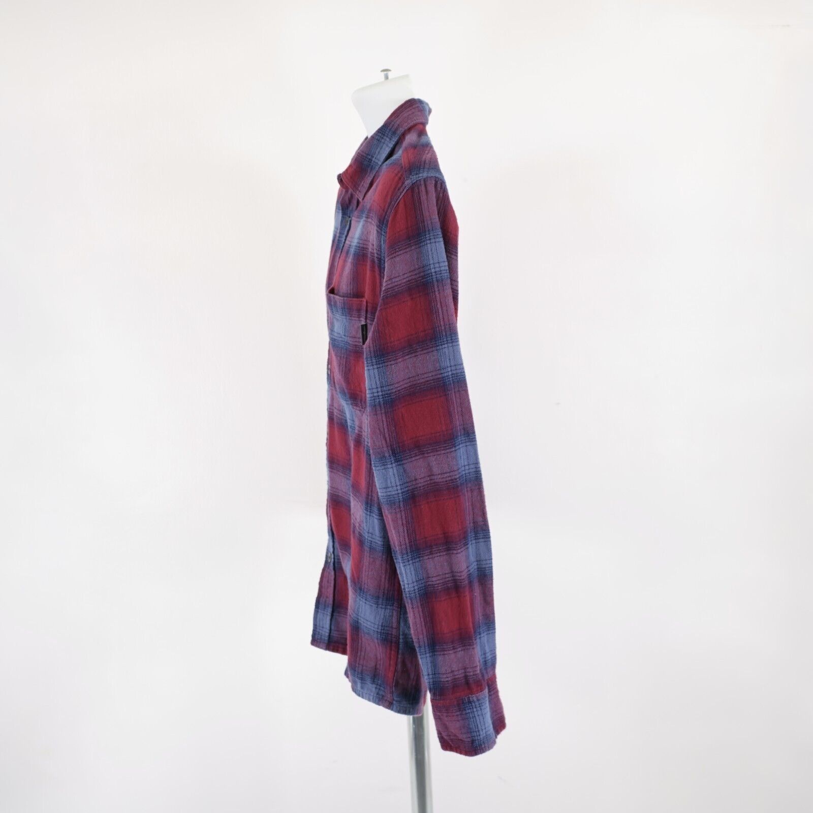 Eddie Bauer Eddie Bauer Flannel Medium Cotton Blue Red Plaid Pocket Coll Size US M / EU 48-50 / 2 - 6 Thumbnail