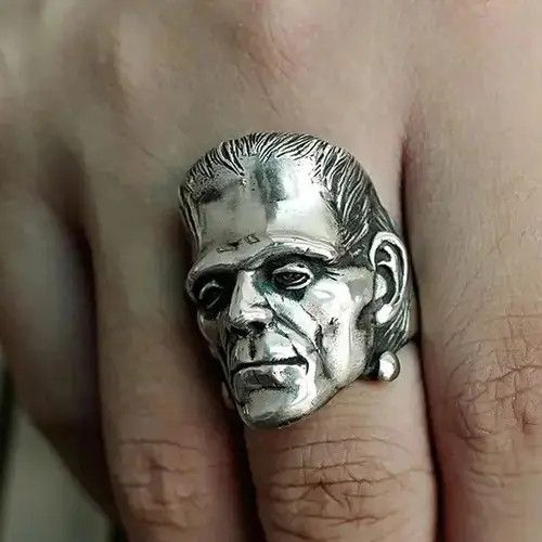 Jewelry × Ring Of Fire Horror Scientist Skull Ring Size ONE SIZE - 3 Thumbnail