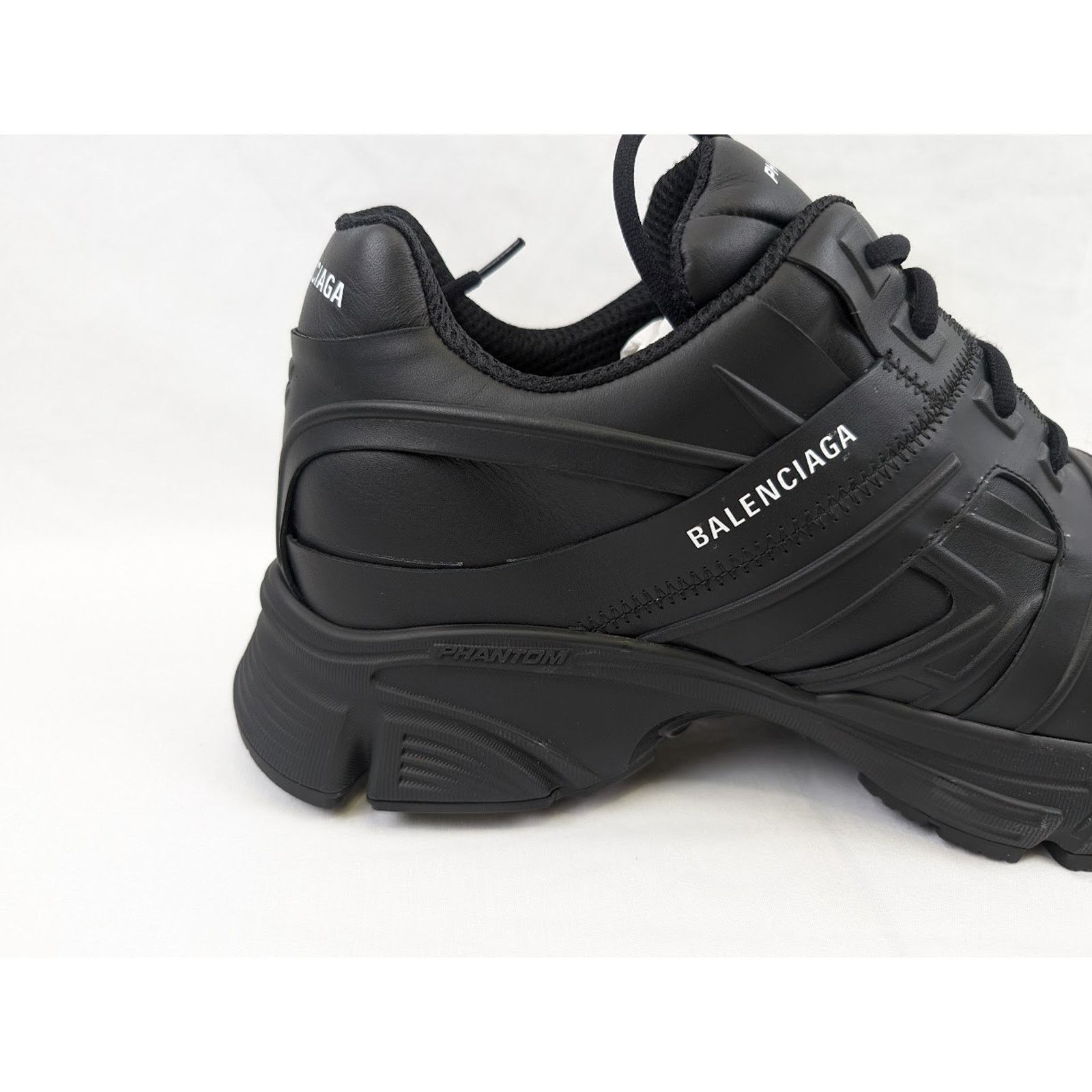 Balenciaga o1rshd1 Nappa Silk Phantom Sneakers in Black Size US 11 / EU 44 - 5 Thumbnail