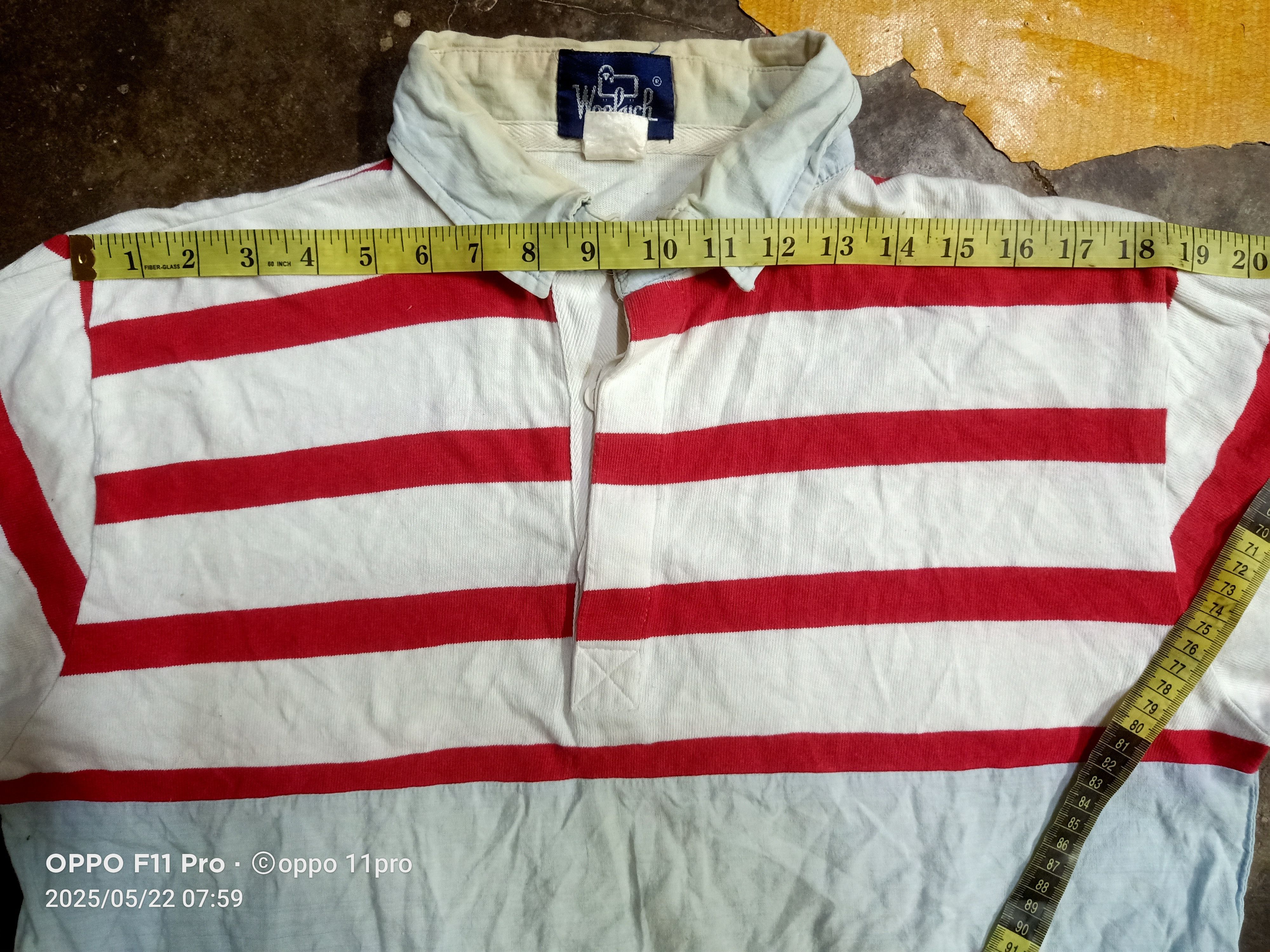Vintage × Woolrich Woolen Mills Woolrich 90s Vintage Rugby Polo Tee Size US L / EU 52-54 / 3 - 11 Thumbnail