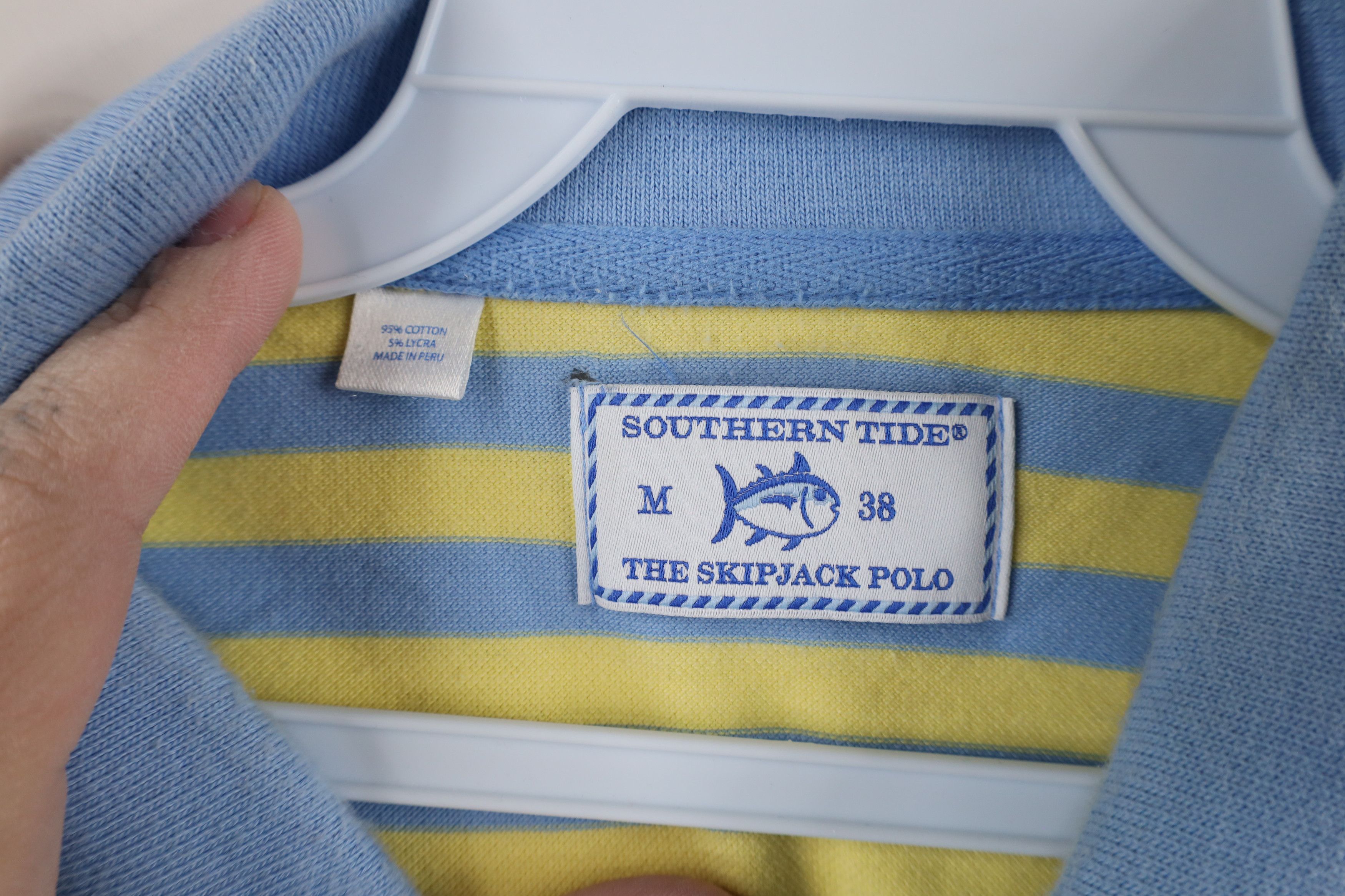 Southern Tide × Vintage Southern Tide Striped The Skip Jack Polo Shirt Cotton Size US M / EU 48-50 / 2 - 8 Thumbnail
