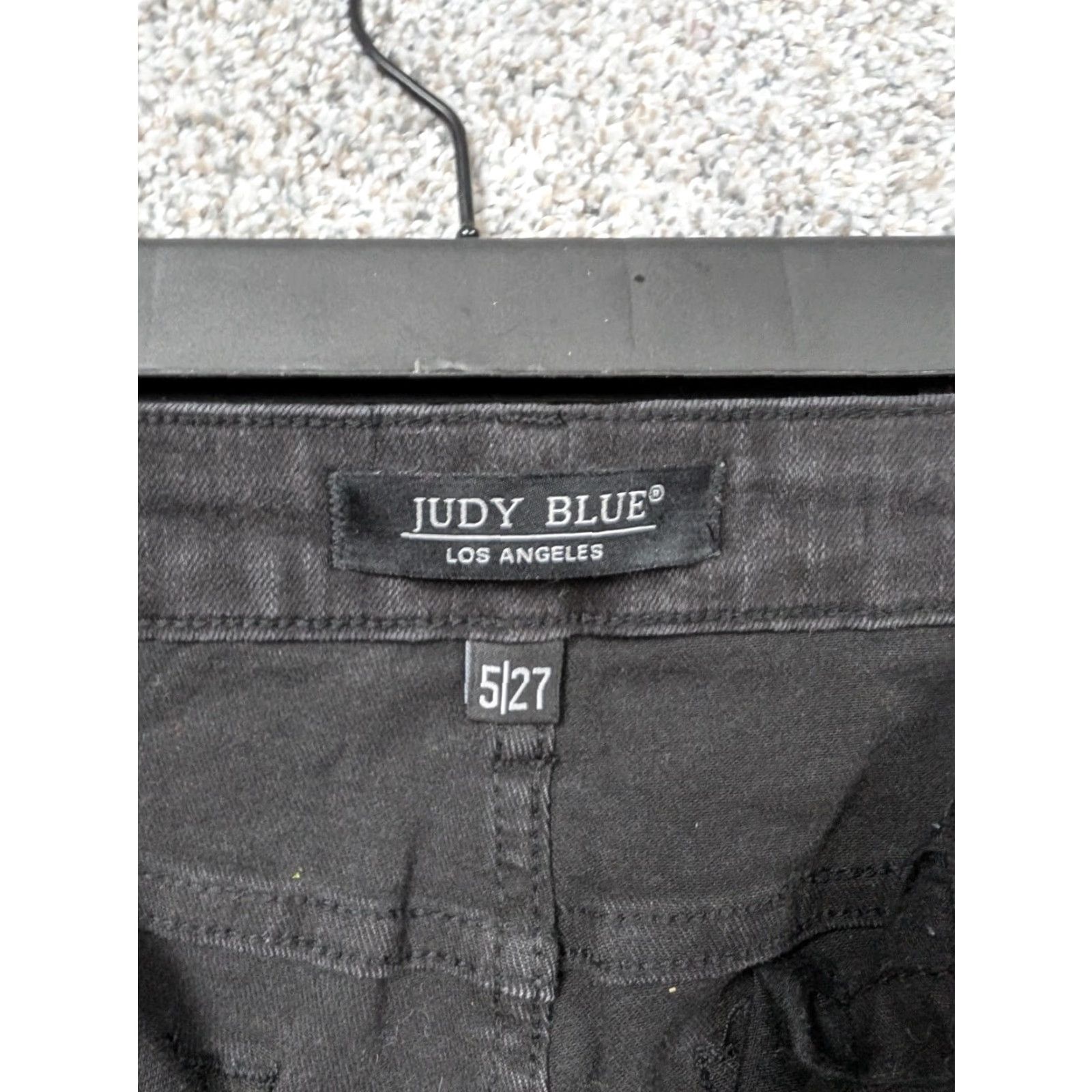 Vintage Judy Blue Jeans Womens Black High Rise Distressed Skinny Ankle Denim 5/27 Size 27" / US 4 / IT 40 - 7 Thumbnail