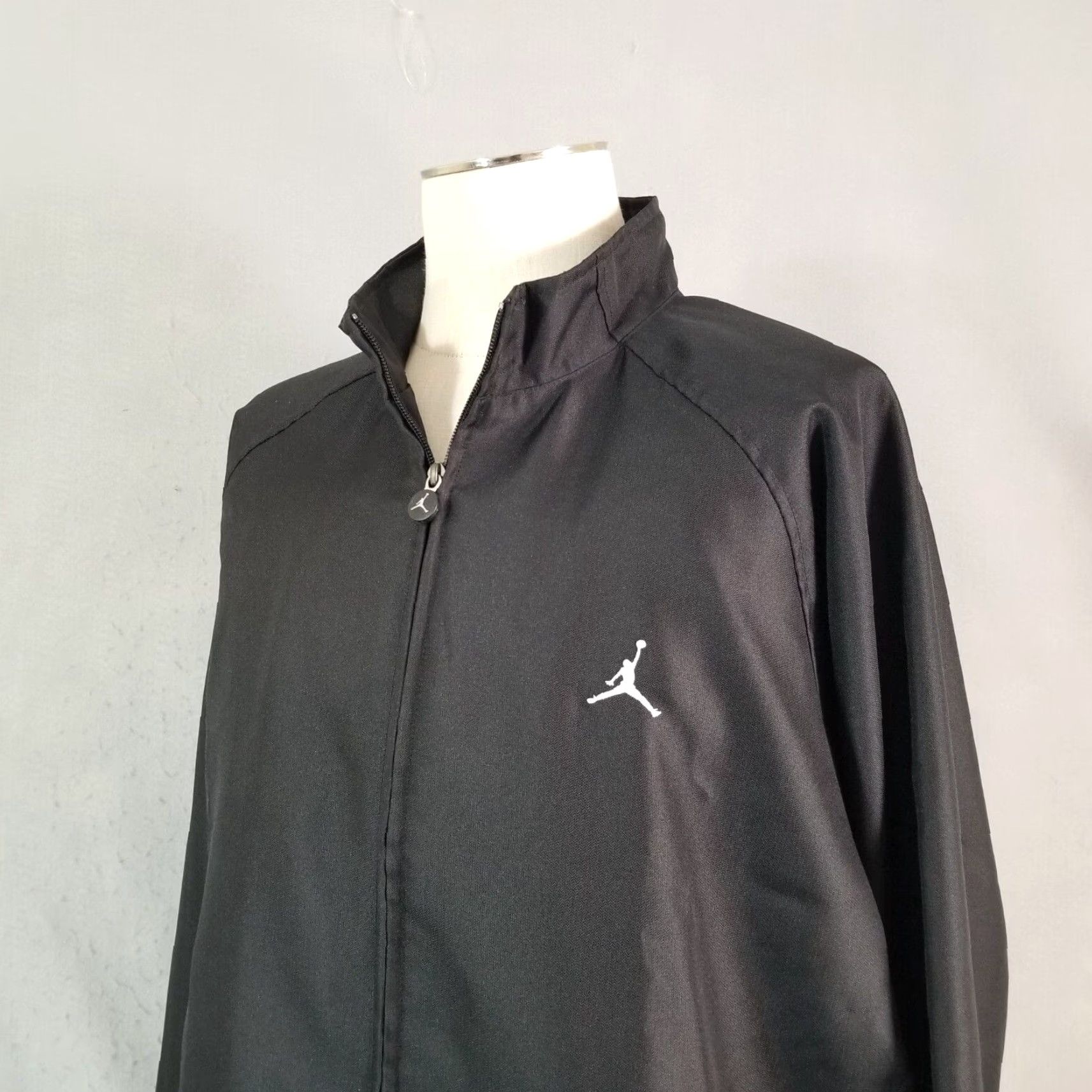 Nike Air Jordan track jacket mens XL extra large oversized black lined sports jacket track Nike Air Jordan