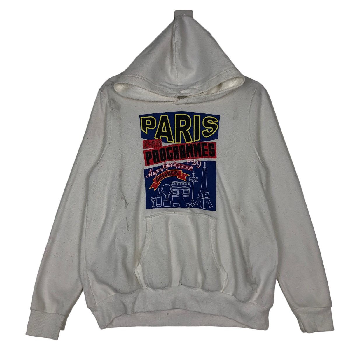 Hysteric Glamour 🔥 Vtg Hoodie Pull Over Paris Program Big Logo Spell Out Size US M / EU 48-50 / 2 - 1 Thumbnail