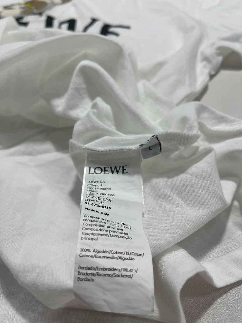 Loewe LOEWE Printed round neck short sleeve T-shirt Size L / US 10 / IT 46 - 4 Thumbnail