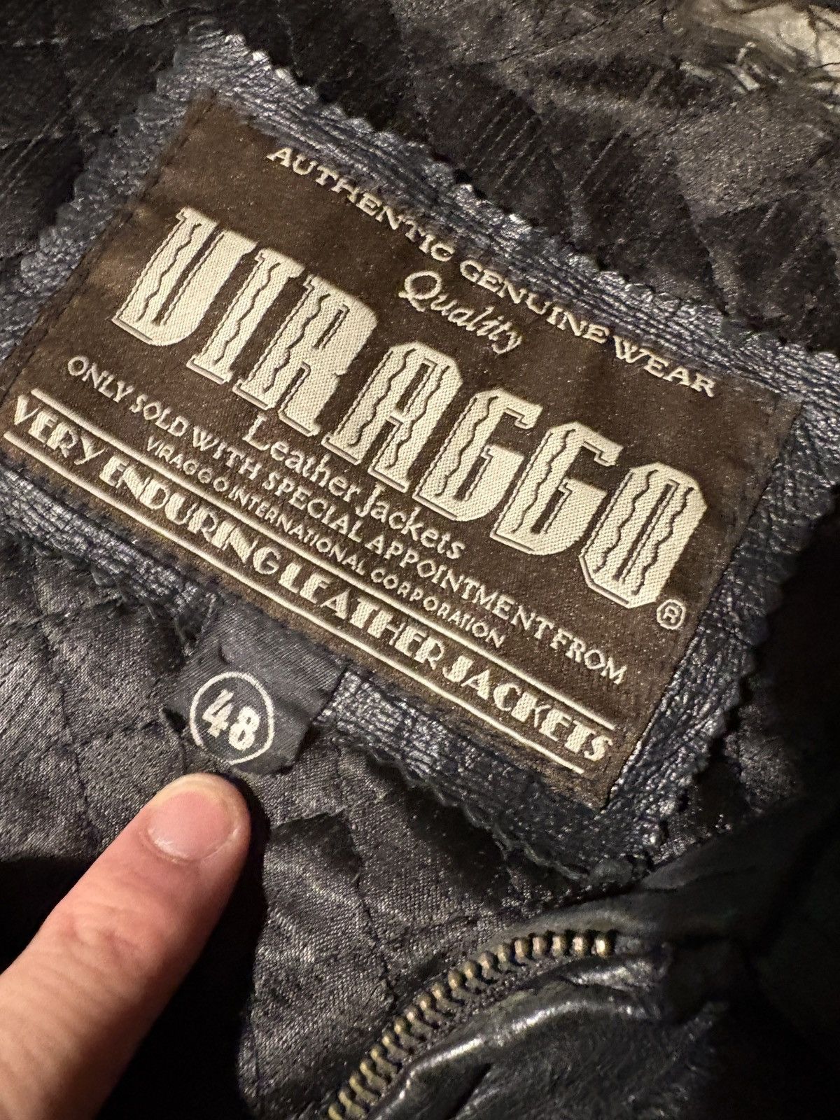 Other 80s vintage lether jacket Size US M / EU 48-50 / 2 - 3 Thumbnail
