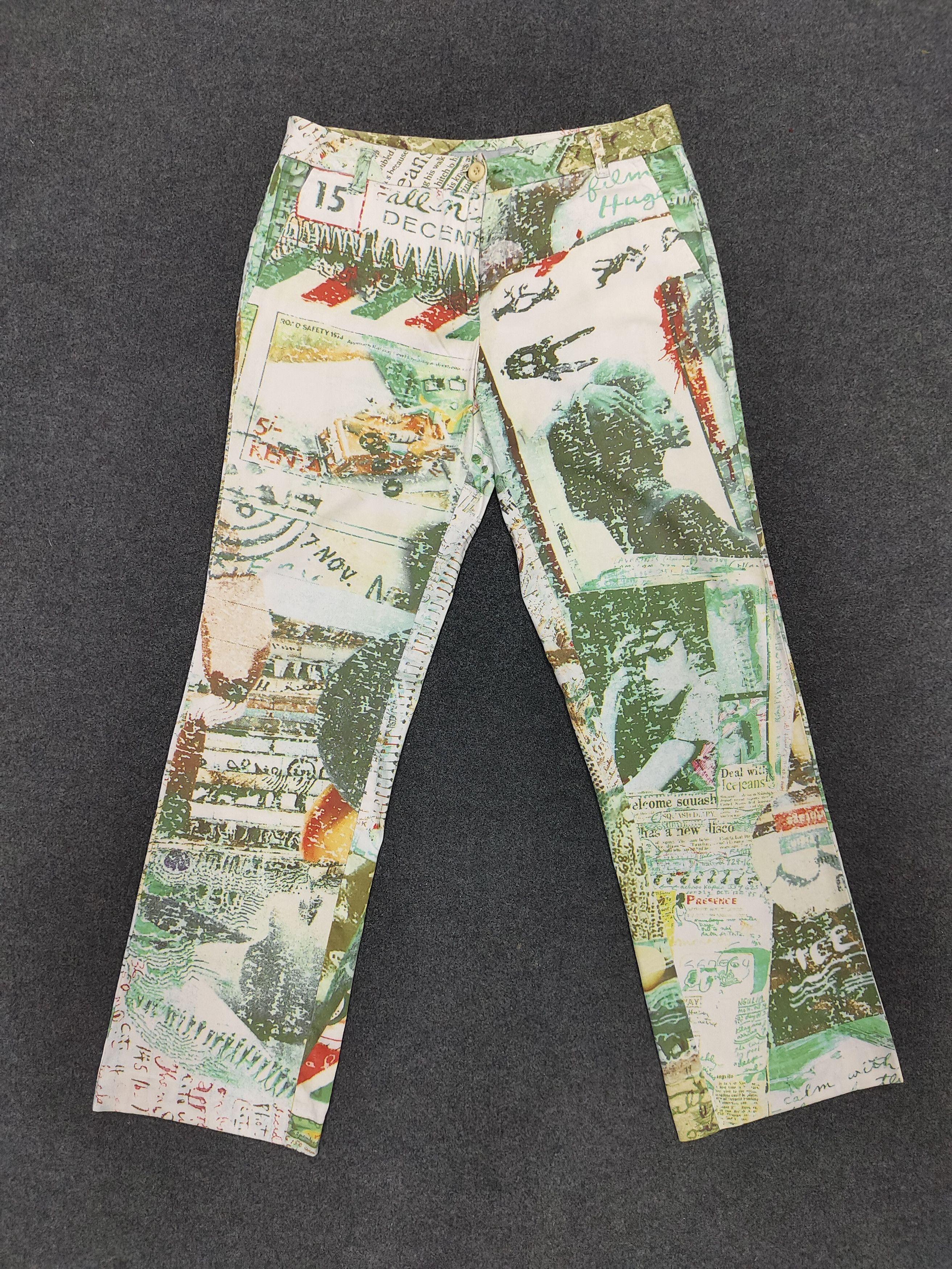 Iceberg 00s ICEBERG- Absract Graphic Italian Y2K Archive Pants Size 30" / US 8 / IT 44 - 1 Thumbnail