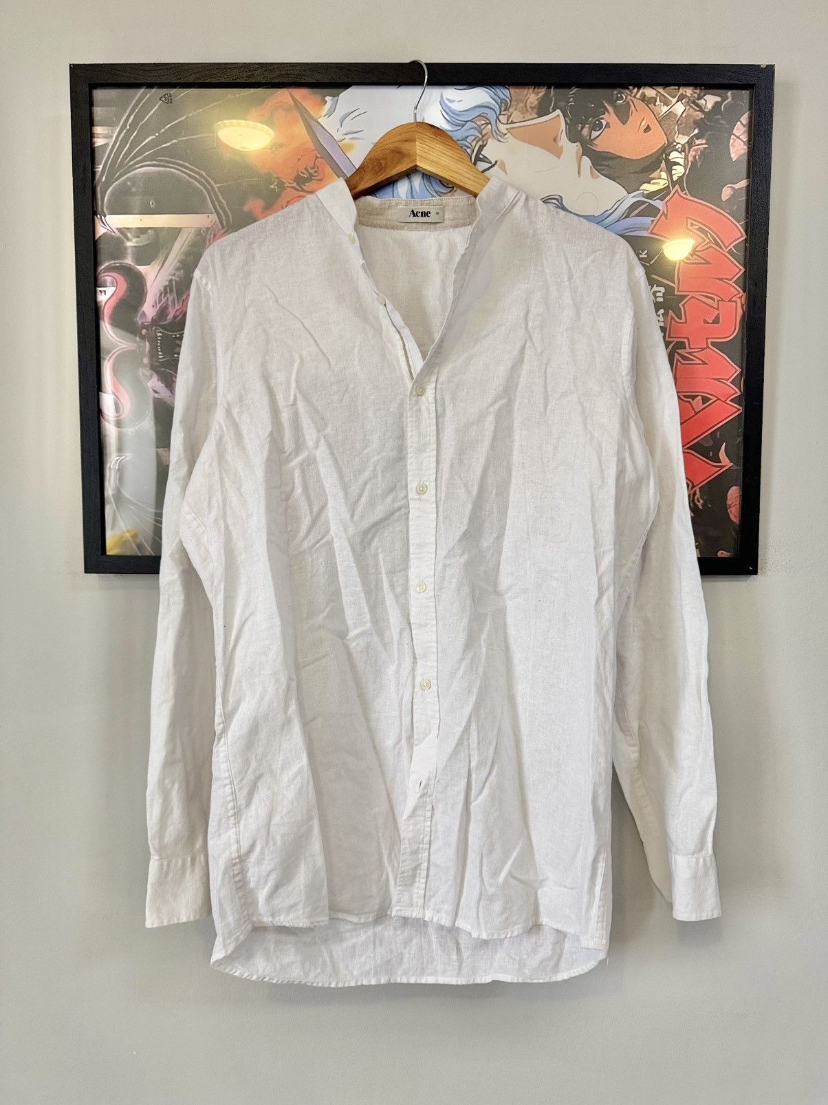 Acne Studios Acne Studios White Button Up Shirt Size US S / EU 44-46 / 1 - 1 Thumbnail
