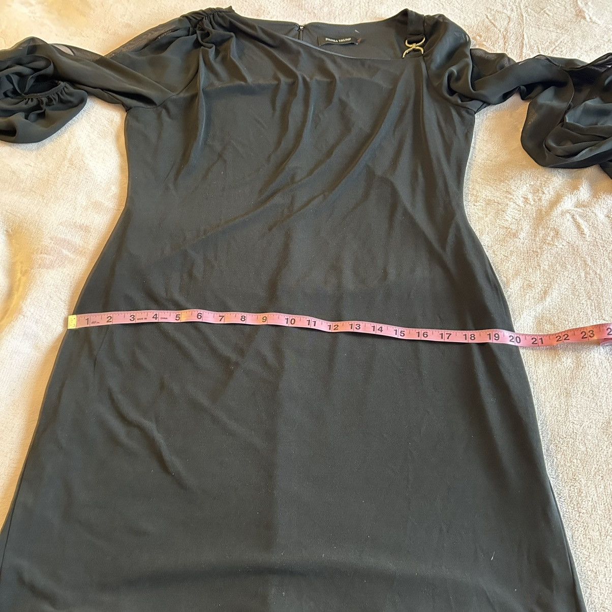 Other Ivanka Trump black shift dress sheer LS rhinestone accent 14 Size XL / US 12-14 / IT 48-50 - 11 Thumbnail