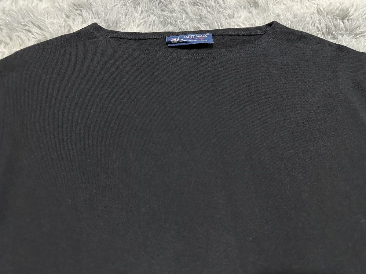 Saint James 🔥Y2K Saint James Solid Black Noir Tee Size US M / EU 48-50 / 2 - 2 Thumbnail