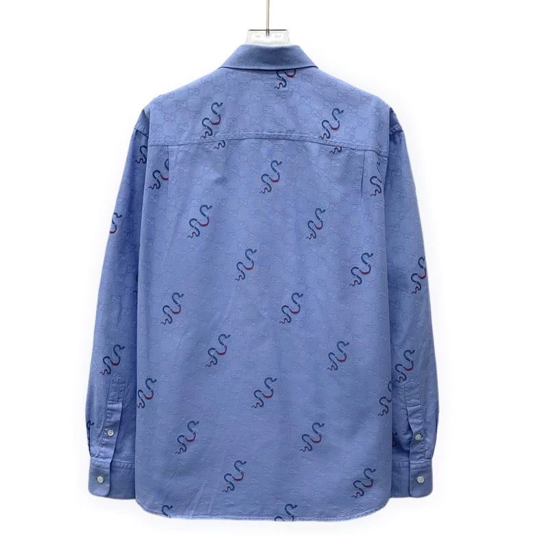 Gucci Gucci Size39 25 blue logo dark pattern full printing snake- Size US XXS / EU 40 - 2 Thumbnail