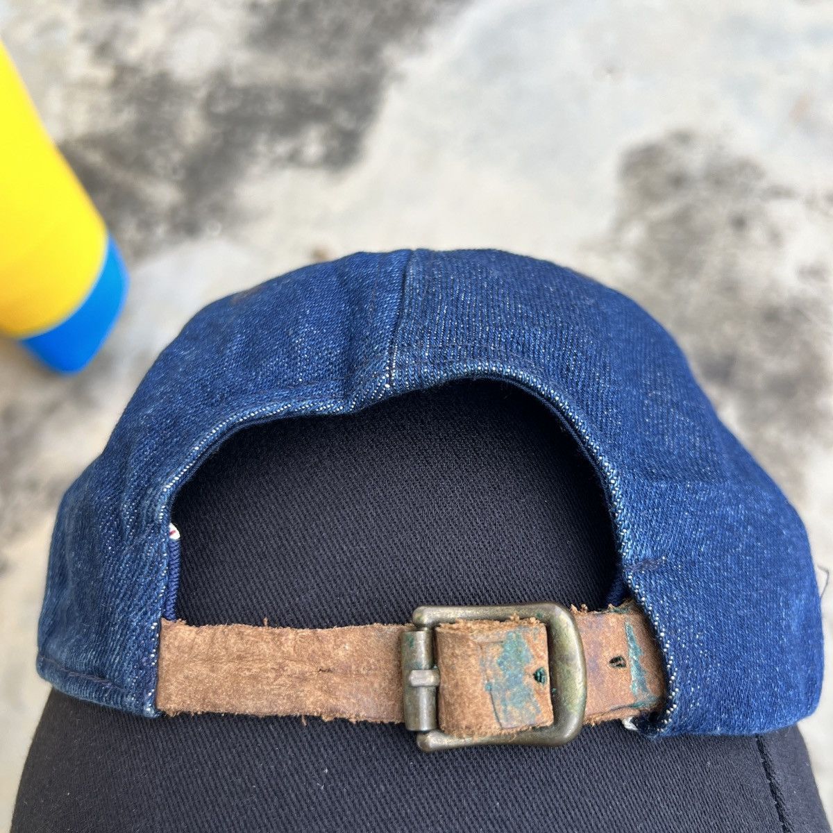 Beams Plus × Japanese Brand × Vintage VTG BEAMS S 6 PANEL DENIM SELVEDGE CAP Size ONE SIZE - 5 Thumbnail