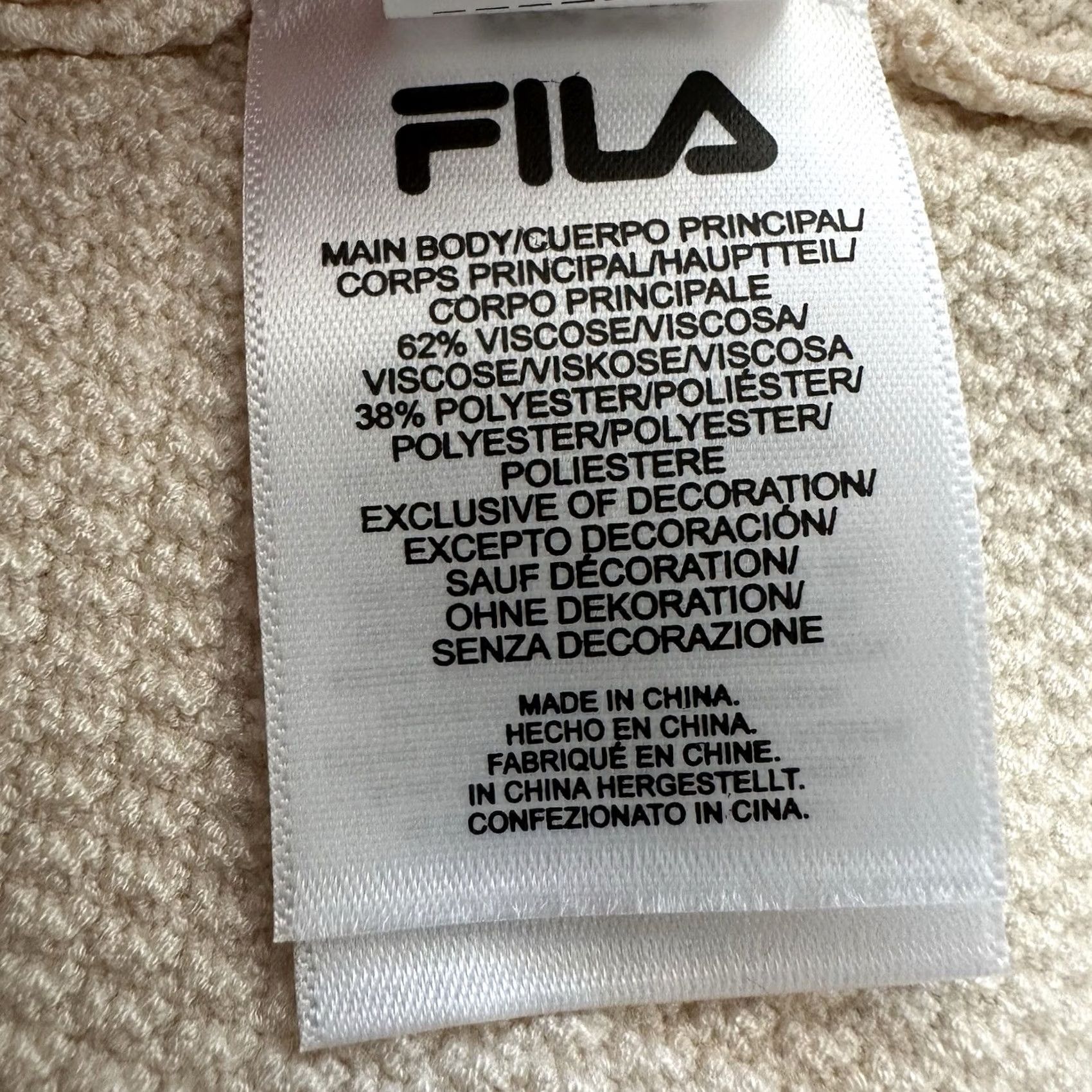 Fila VINTAGE FILA Polo Shirt Mens Small Ivory Striped 80s Paris Italian Cream Textured Size US S / EU 44-46 / 1 - 5 Thumbnail
