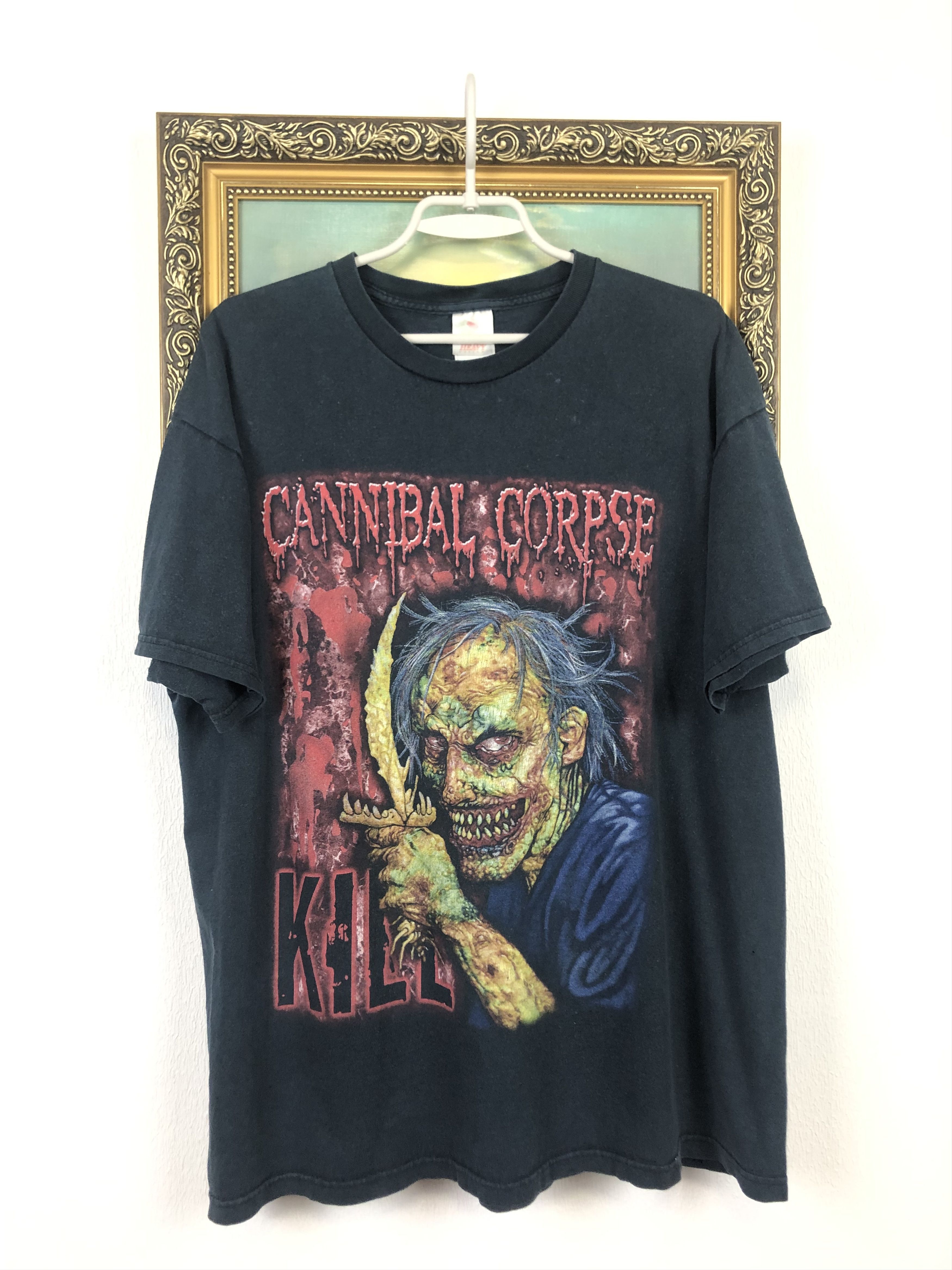 Band Tees × Vintage Vintage Cannibal Corpse Band Rare Kill Shirt Tee Size US XL / EU 56 / 4 - 1 Thumbnail