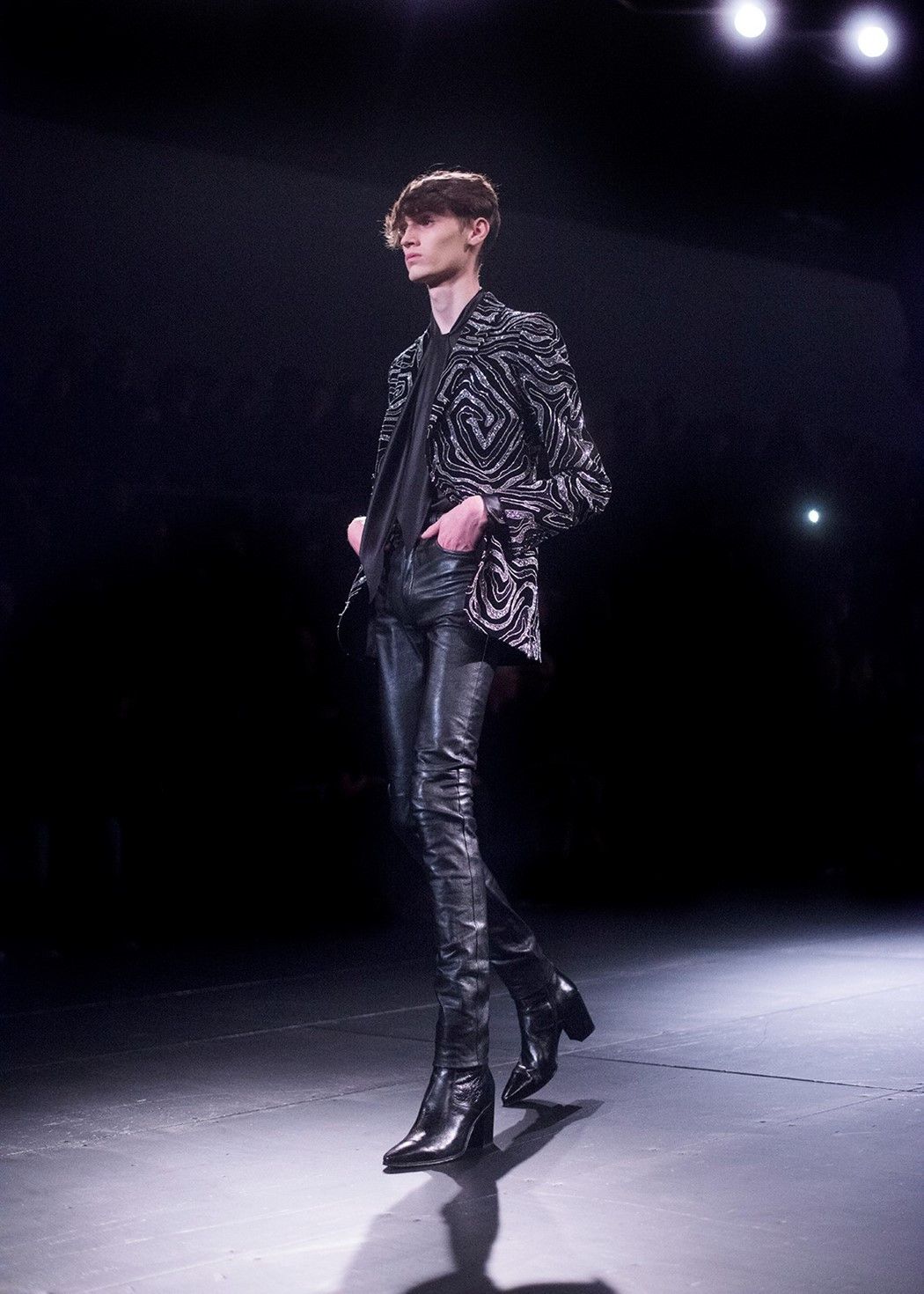 Saint Laurent Paris FW15 Runway Zebra Sequin Embellished Blazer Size US S / EU 44-46 / 1 - 5 Thumbnail