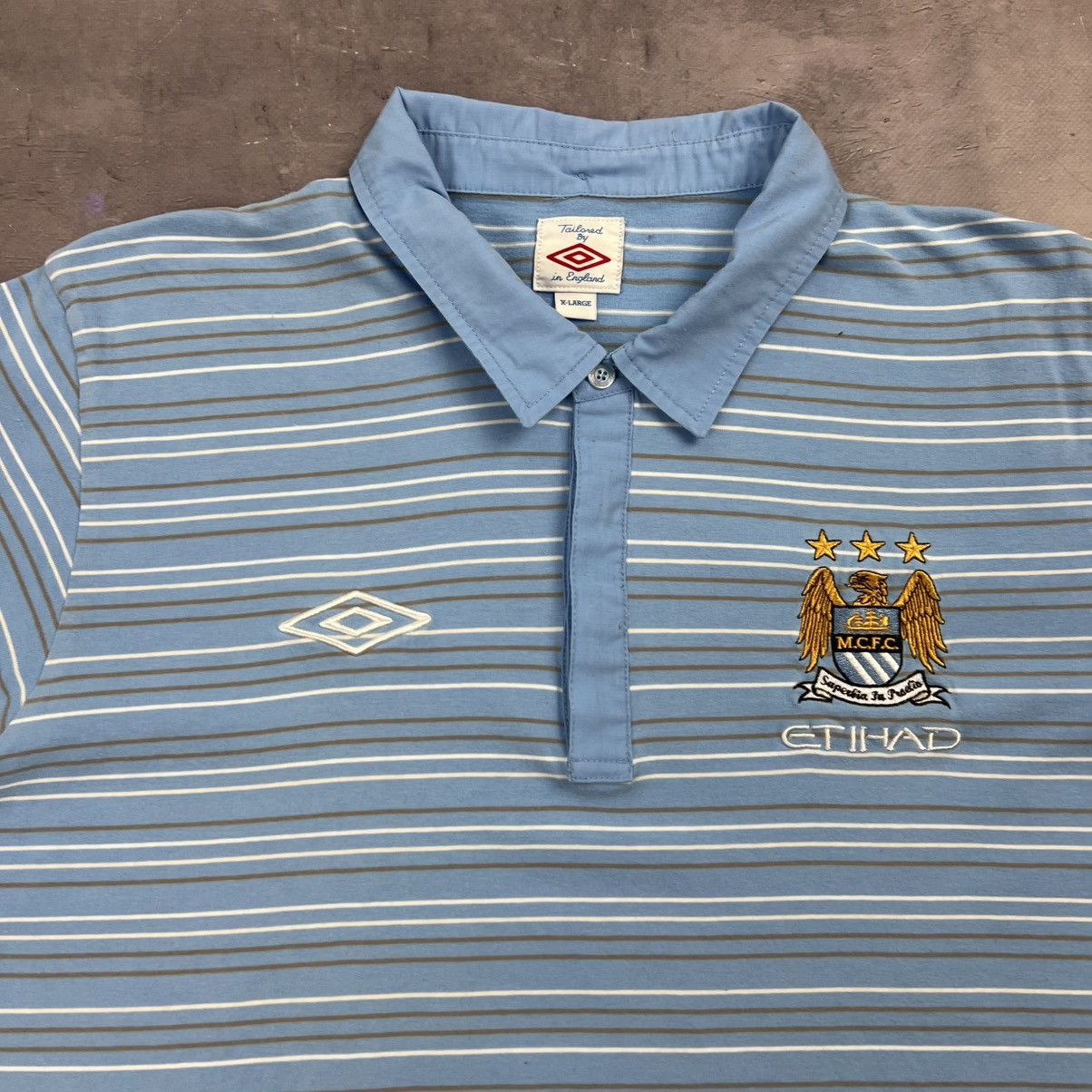 Umbro Rare! Manchester City Umbro Soccer Jersey Away Shirt 00s Size US XL / EU 56 / 4 - 5 Thumbnail