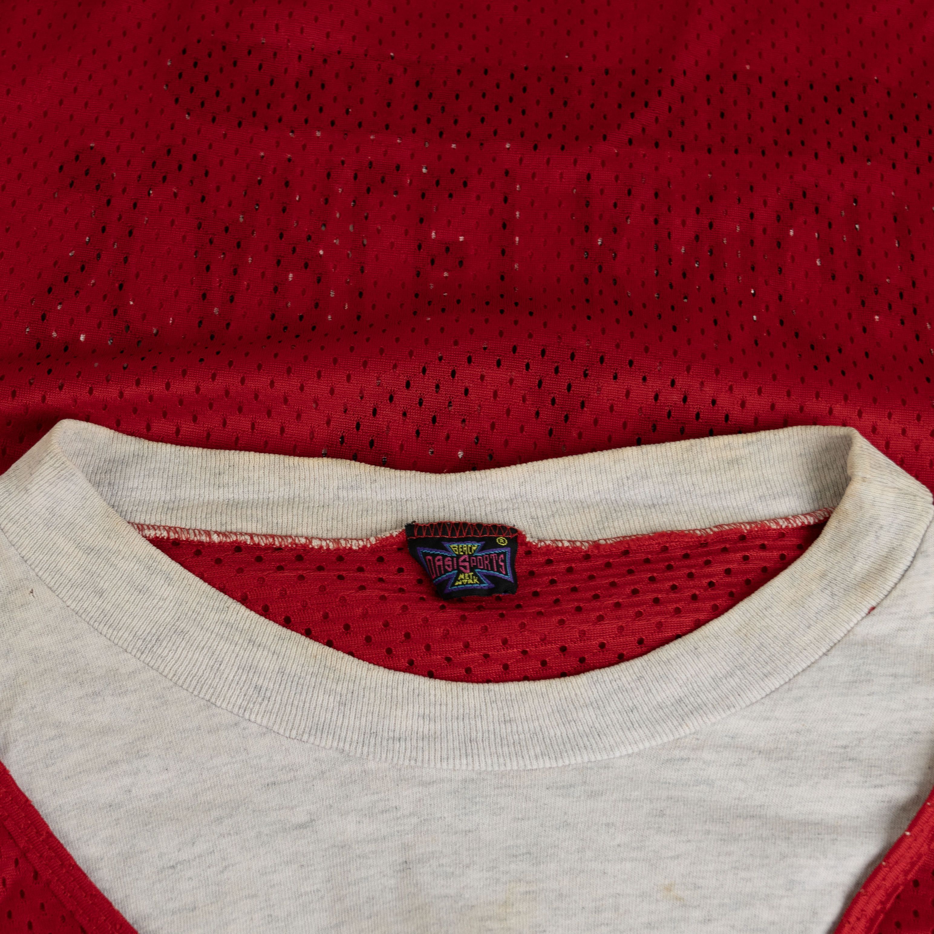 Vintage Vintage 1990's Rutgers University Pinnie Tee Shirt Size US M / EU 48-50 / 2 - 3 Thumbnail