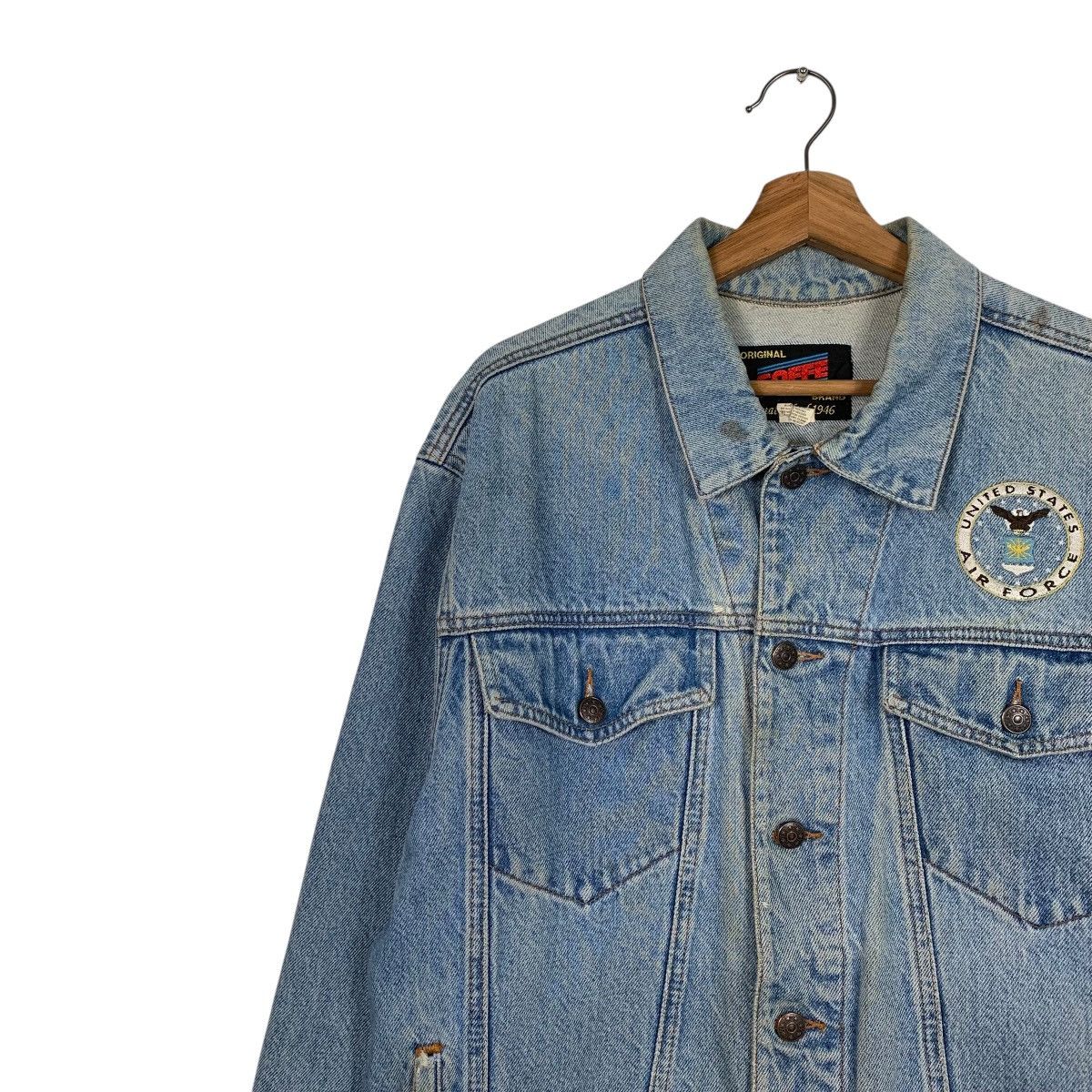 Soffe Vintage United States Air Force Denim Jacket Size US M / EU 48-50 / 2 - 6 Thumbnail