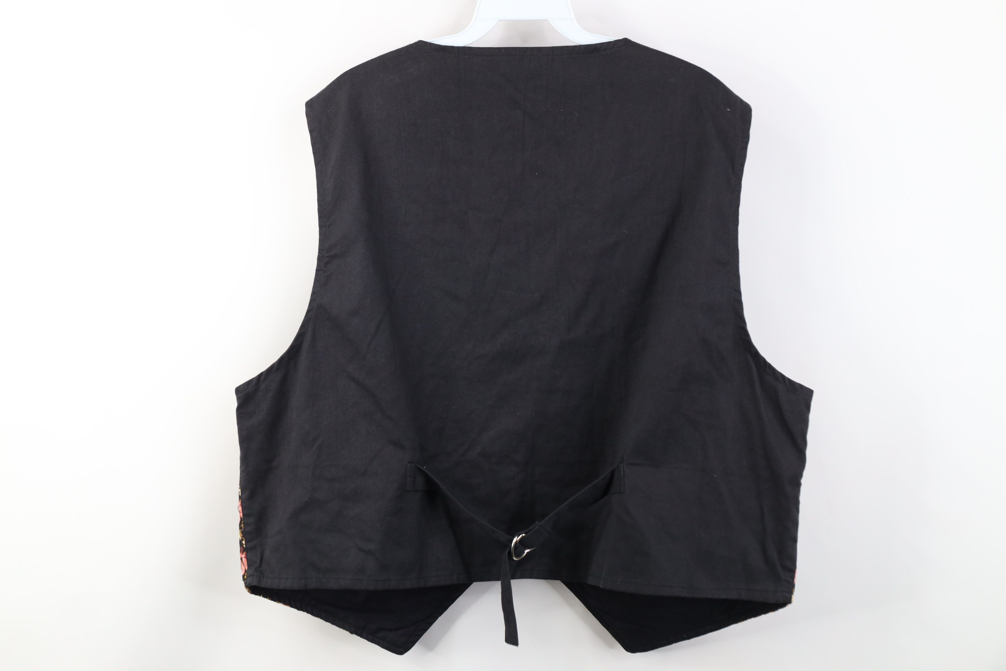 Vintage Vintage 90s Streetwear Flower Buckle Back Vest Jacket Size 4XL / US 24-26 - 10 Thumbnail