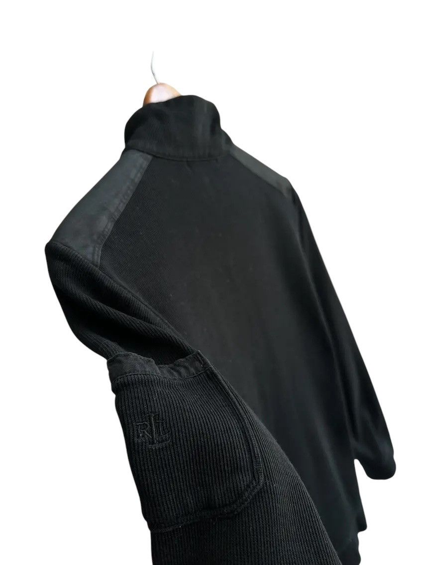 VTG LRL Lauren Ralph Lauren W Black 1/3 Button Sweatshirt