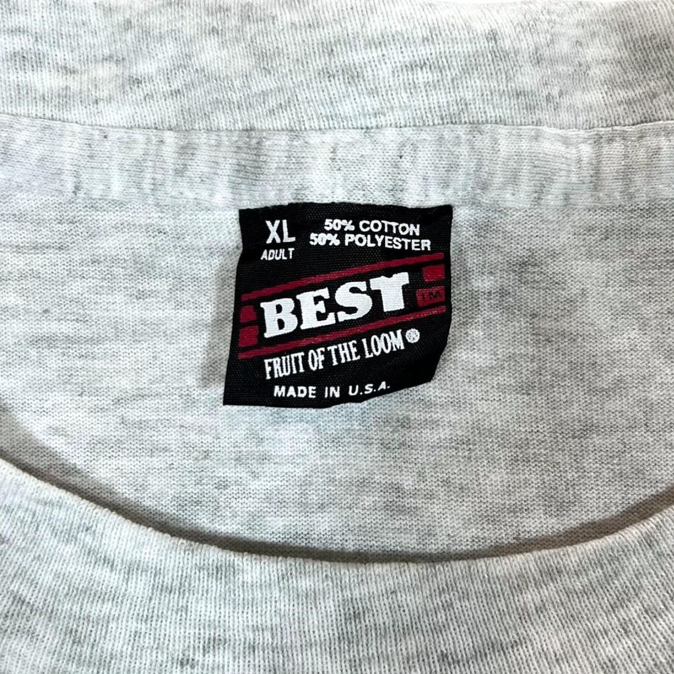 Fruit Of The Loom VINTAGE BEAVER BASKETBALL CAMP Souvenir Graphic Single Stitch T-Shirt XL Mens Grey 90s Size US XL / EU 56 / 4 - 4 Thumbnail