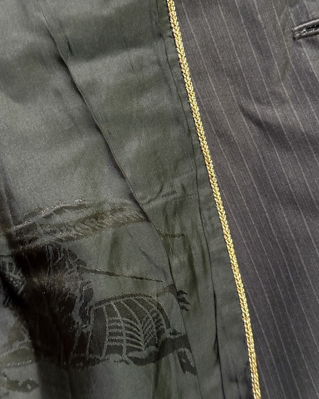 Burberry × Burberry Prorsum SS08 Christopher Bailey Gold Trimmed Lapel Jacket Size US M / EU 48-50 / 2 - 2 Thumbnail
