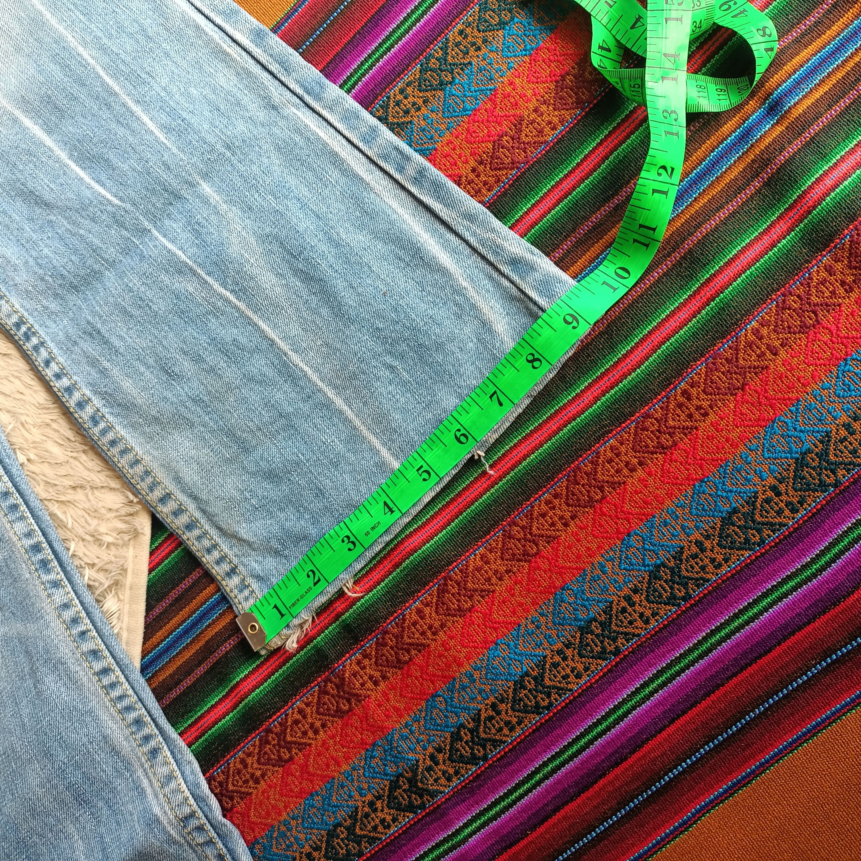 Tornado Mart Red papper Japan rainbow stitch flare denim Size US 30 / EU 46 - 16 Thumbnail