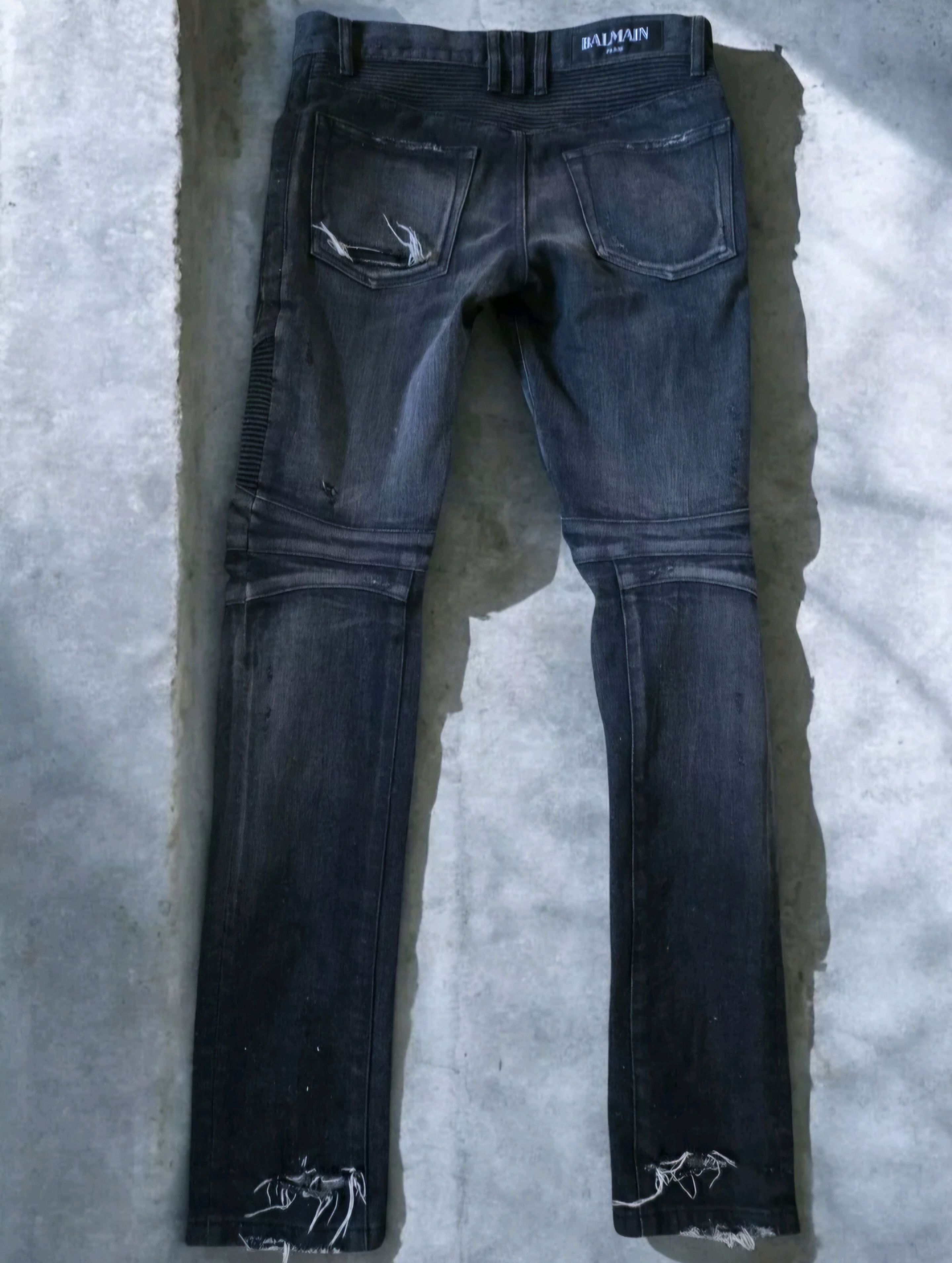 Balmain Balmain Distressed Biker Jeans Size US 28 / EU 44 - 2 Thumbnail