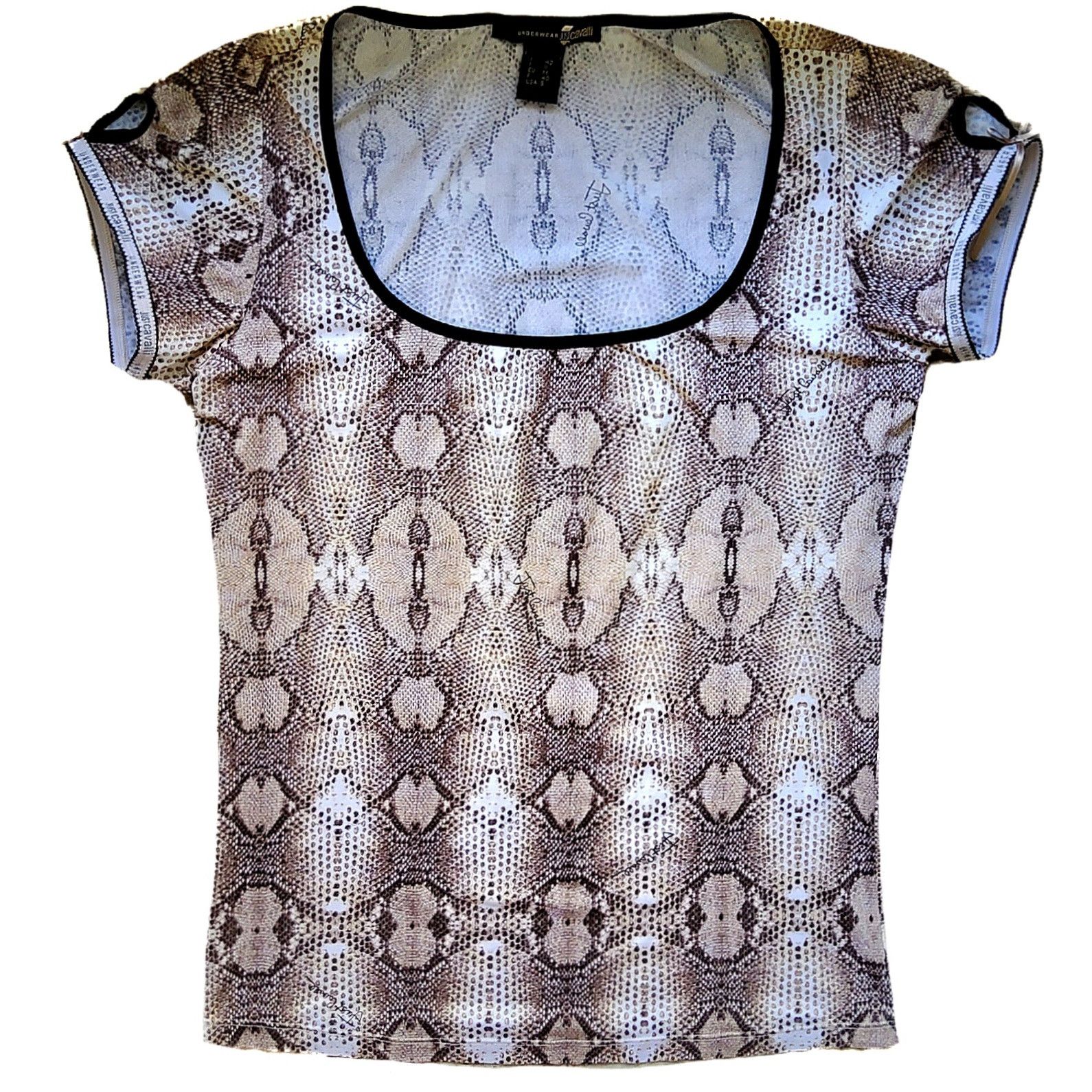 Roberto Cavalli Roberto Cavalli vintage y2k coquette snakeprint lingerie top Size M / US 6-8 / IT 42-44 - 1 Thumbnail