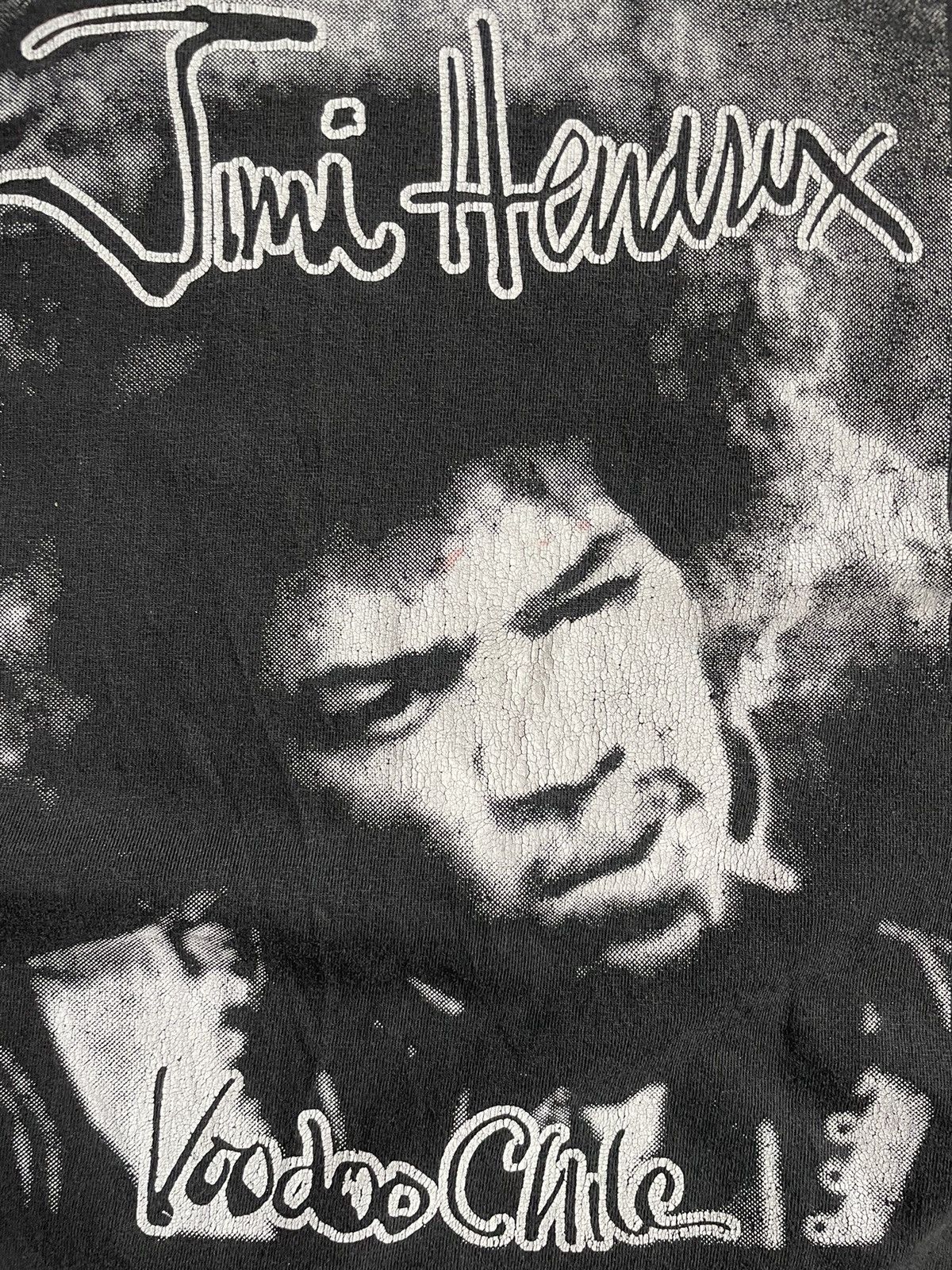 Band Tees × Jimi Hendrix × Vintage Vintage 90’s Jimi Hendrix Voodoo Chile T-Shirt Size US S / EU 44-46 / 1 - 4 Thumbnail