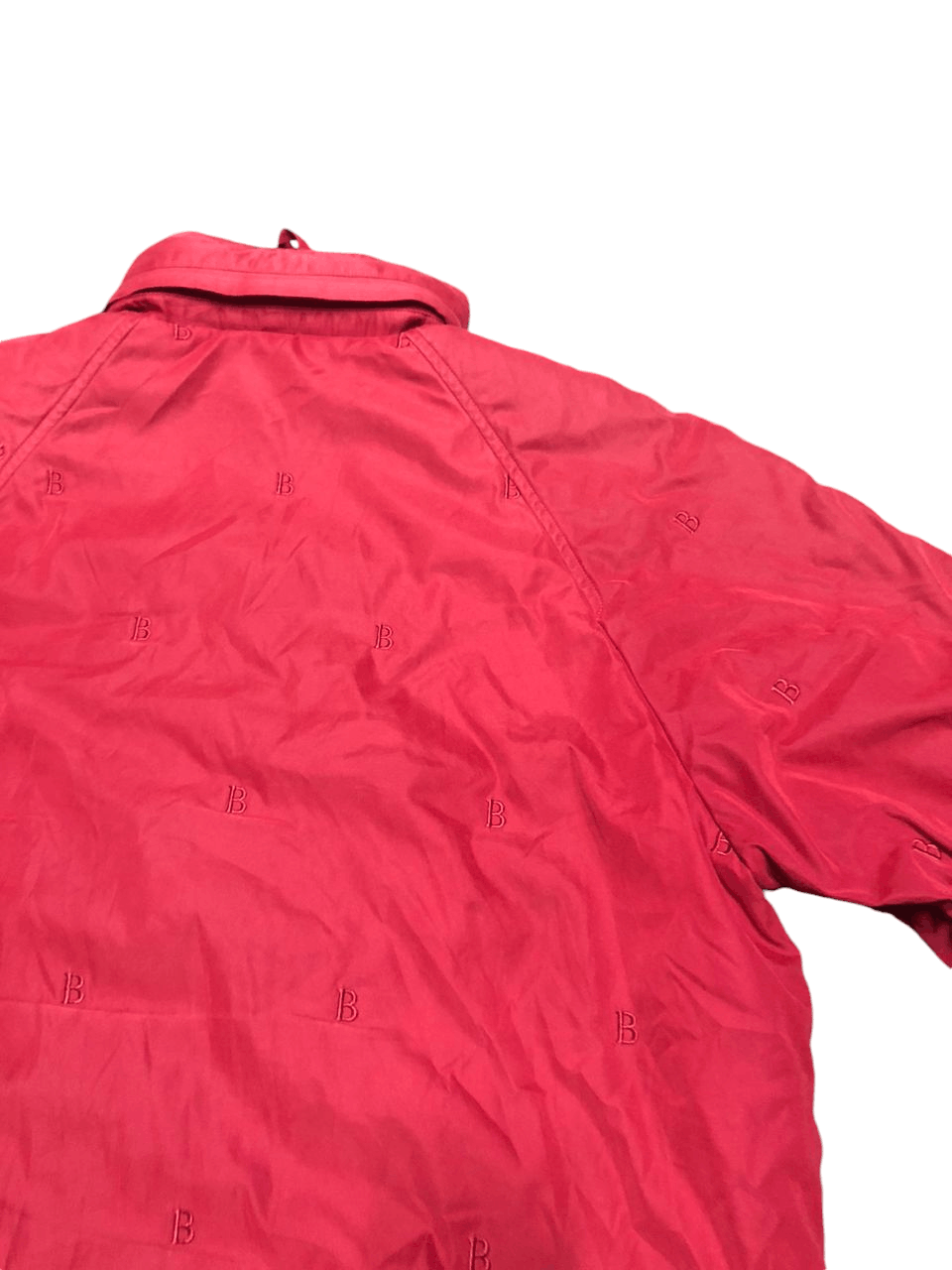 Burberry Vintage Burberrys Red Velvet Embroidered B Down Trench Coat Size US M / EU 48-50 / 2 - 10 Thumbnail