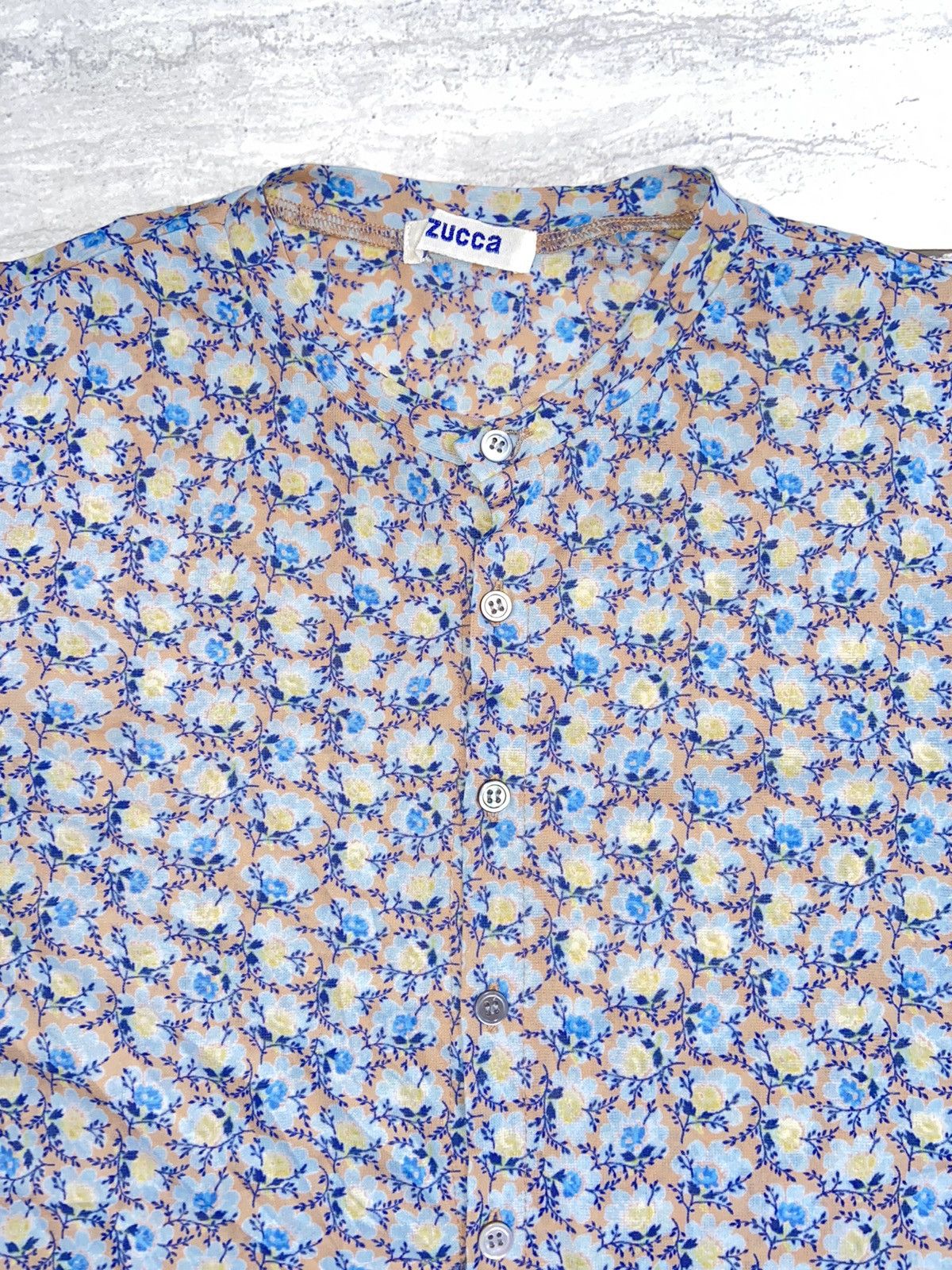 Issey Miyake × Japanese Brand × Zucca ZUCCA Flower Patterned Shirt Size US XS / EU 42 / 0 - 5 Thumbnail
